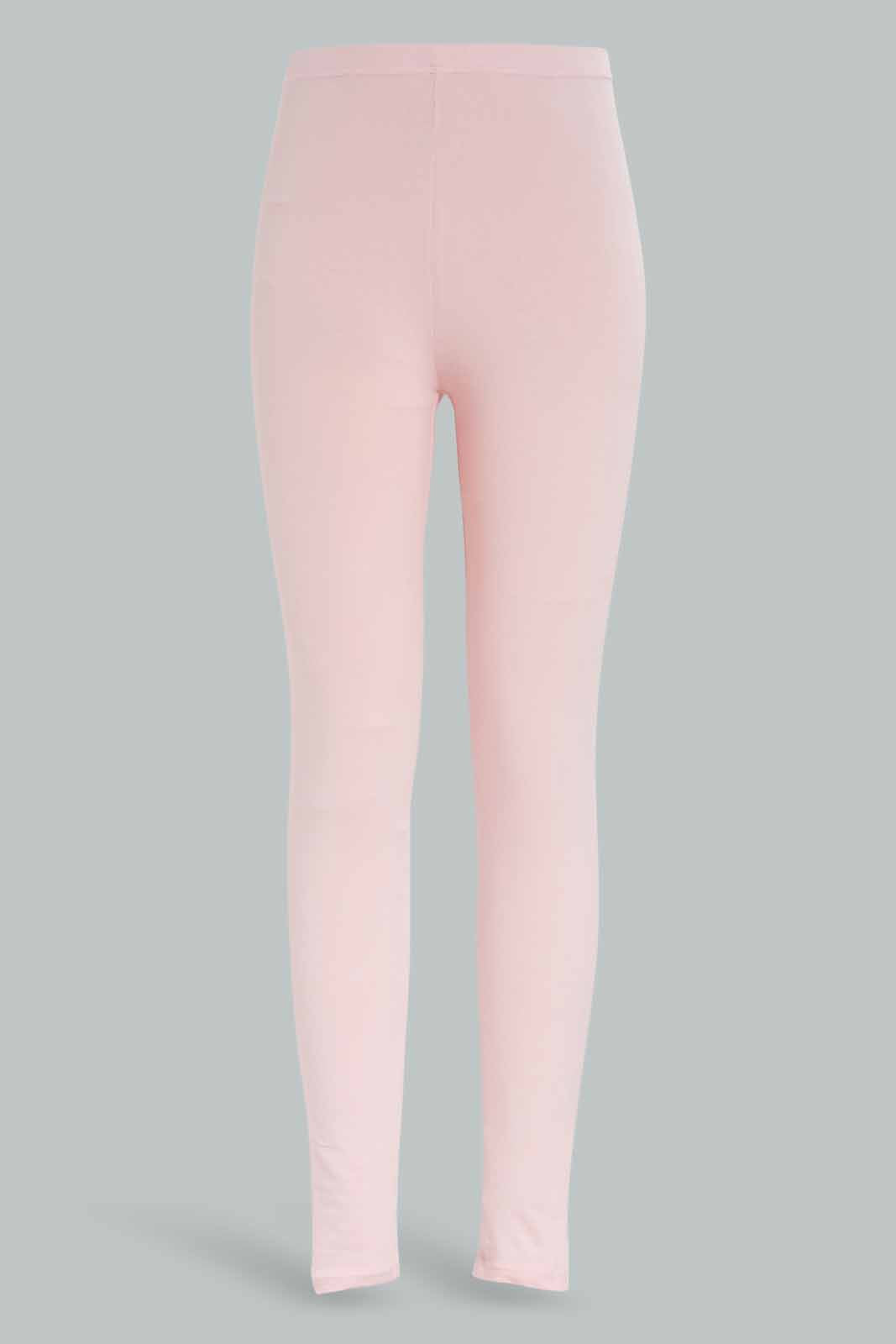 Redtag-Girls-Pink-Basic-Lagging-Category:Leggings,-Colour:Apricot,-Deals:New-In,-Dept:Girls,-Filter:Senior-Girls-(8-to-14-Yrs),-GSR-Leggings,-New-In-GSR-APL,-Non-Sale,-S23A,-Section:Girls-(0-to-14Yrs),-TBL-Senior-Girls-9 to 14 Years