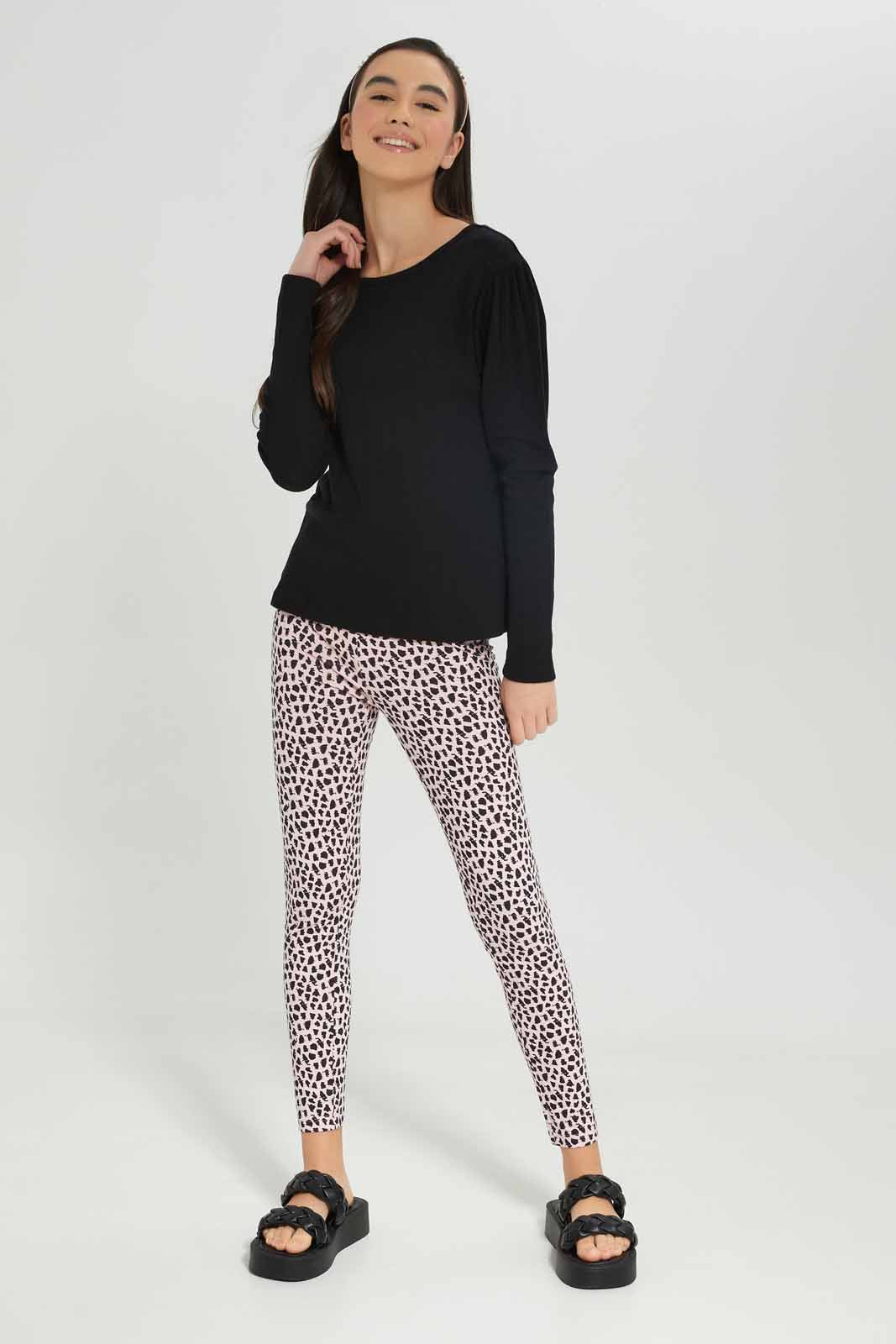 Redtag-Girls-Aop-Leggings-Category:Leggings,-Colour:Assorted,-Deals:New-In,-Dept:Girls,-Filter:Senior-Girls-(8-to-14-Yrs),-GSR-Leggings,-New-In-GSR-APL,-Non-Sale,-S23A,-Section:Girls-(0-to-14Yrs),-TBL-Senior-Girls-9 to 14 Years