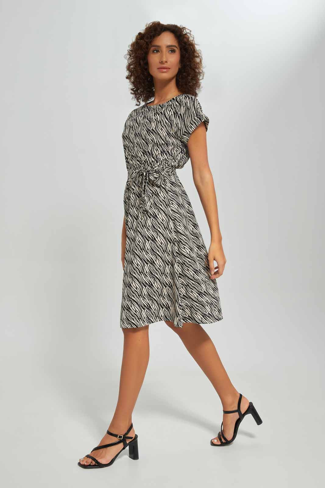 Redtag-Women-Assorted-Short-Sleeve-Belted-Midi-Dress-Category:Dresses,-Colour:Assorted,-Deals:New-In,-Dept:Ladieswear,-Filter:Women's-Clothing,-New-In-Women-APL,-Non-Sale,-S23A,-Section:Women,-Women-Dresses-Women's-