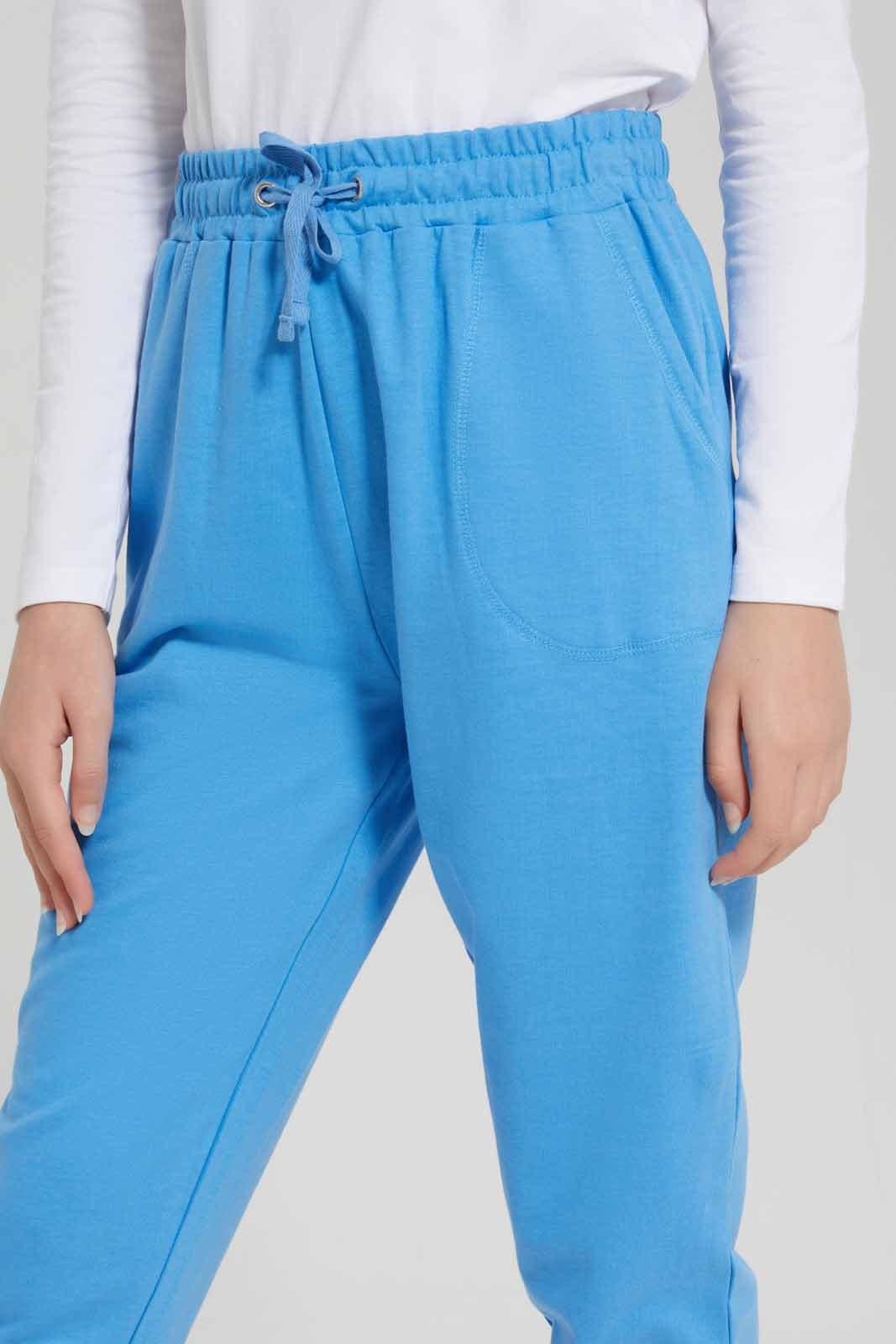 Redtag-Girls-Pale-Blue-Basic-Track-Pants-Category:Joggers,-Colour:Blue,-Deals:New-In,-Dept:Girls,-Filter:Senior-Girls-(8-to-14-Yrs),-GSR-Joggers,-New-In-GSR-APL,-Non-Sale,-S23A,-Section:Girls-(0-to-14Yrs),-TBL-Senior-Girls-9 to 14 Years