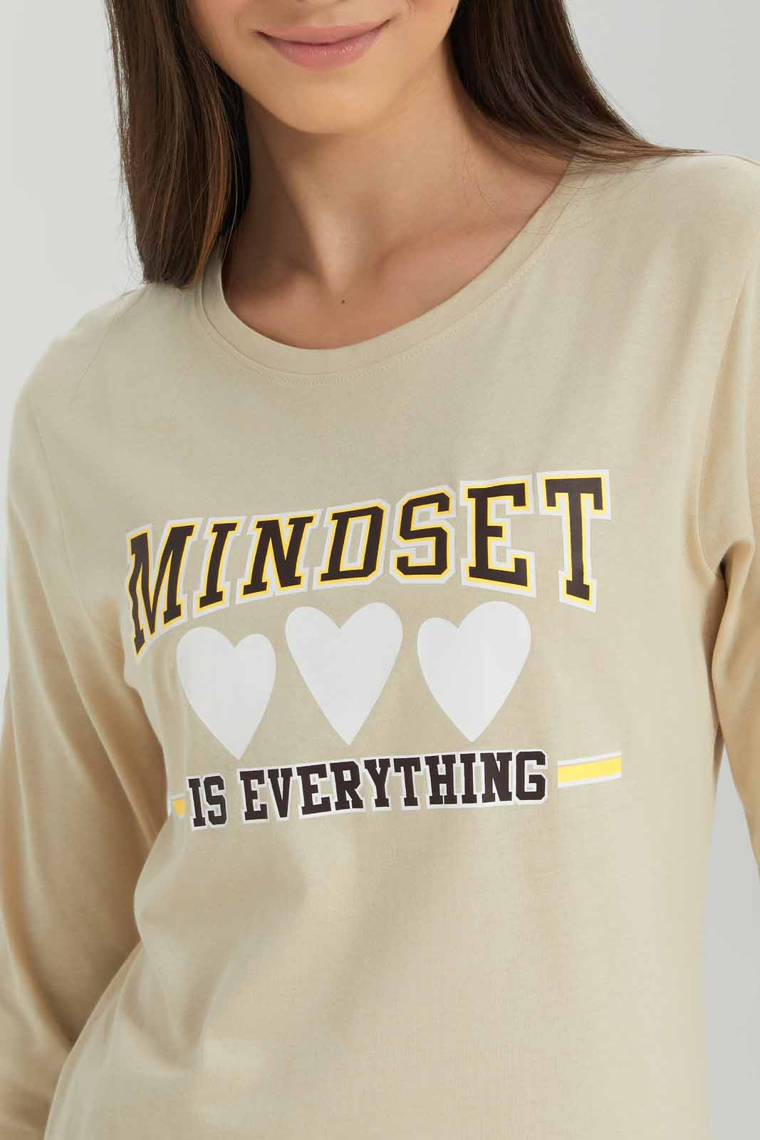 Redtag-Girls-Beige-L/S-T-Shirt-Category:T-Shirts,-Colour:Beige,-Deals:New-In,-Dept:Girls,-Filter:Senior-Girls-(8-to-14-Yrs),-GSR-T-Shirts,-New-In-GSR-APL,-Non-Sale,-S23A,-Section:Girls-(0-to-14Yrs),-TBL-Senior-Girls-9 to 14 Years