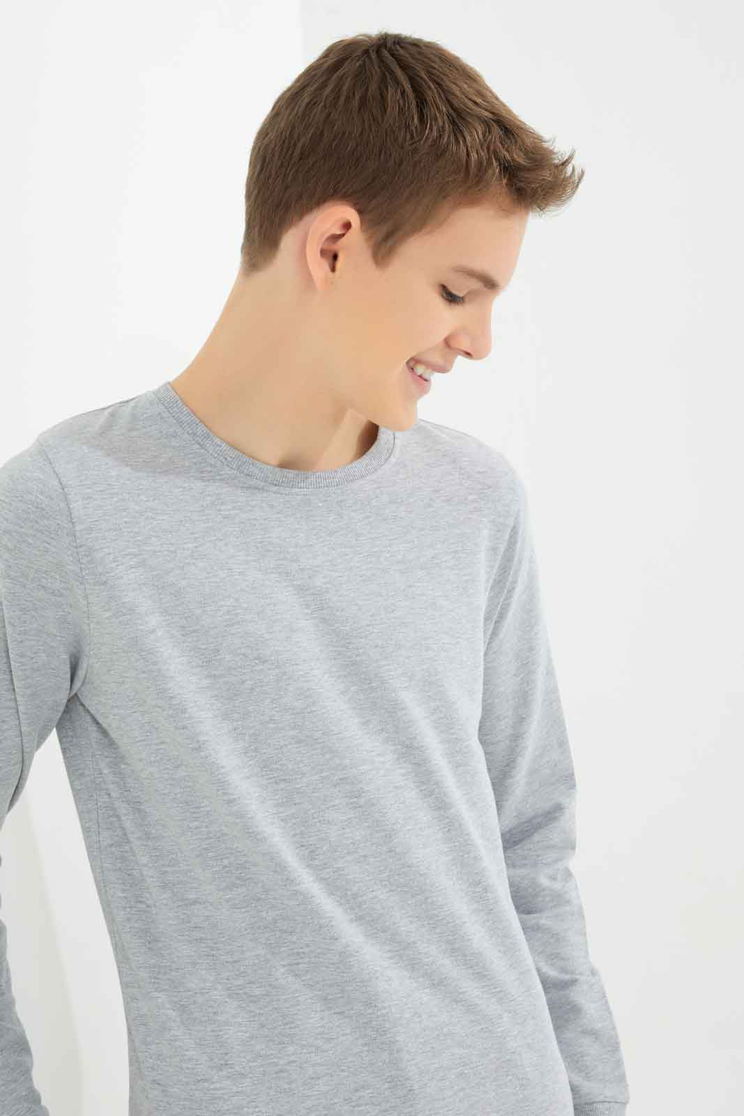 Redtag-Boys-Grey-Mel-Plain-Long-Sleeve-Sweat-Tee-BSR-Sweatshirts,-Category:Sweatshirts,-Colour:Grey,-Deals:New-In,-Dept:Boys,-Filter:Senior-Boys-(8-to-14-Yrs),-New-In-BSR-APL,-Non-Sale,-S23A,-Section:Boys-(0-to-14Yrs),-TBL-Senior-Boys-9 to 14 Years
