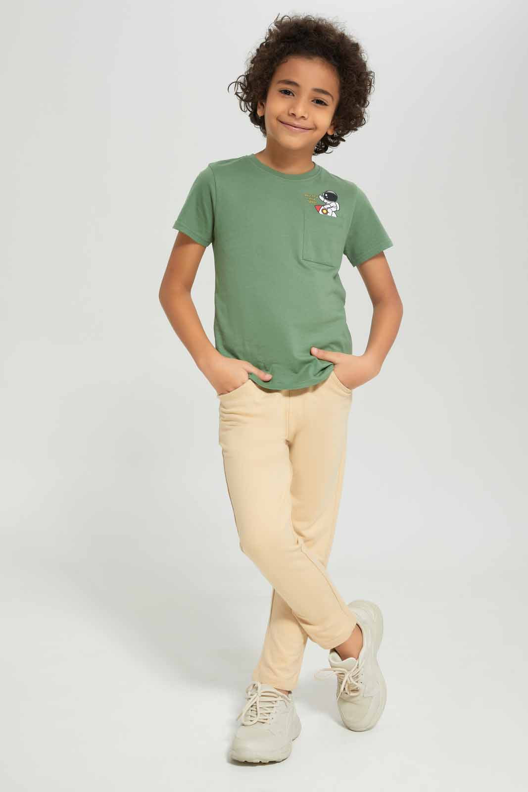 Redtag-Boys-Beige-5-Pocket-Stretch-Pant-BOY-Trousers,-Category:Trousers,-Colour:Beige,-Deals:New-In,-Dept:Boys,-Filter:Boys-(2-to-8-Yrs),-New-In-BOY-APL,-Non-Sale,-S23A,-Section:Boys-(0-to-14Yrs),-VLM-Boys-2 to 8 Years