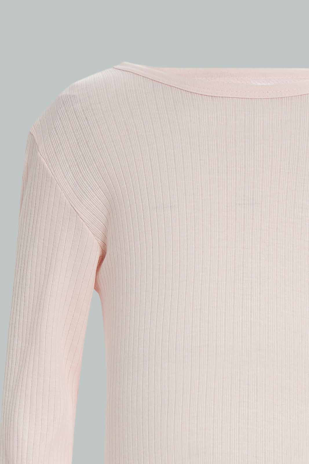 Redtag-Boys-Pink-2-Pc-Rib-Aop-Bodysuit-Category:Bodysuits,-Colour:Apricot,-Deals:New-In,-Dept:New-Born,-Filter:Baby-(0-to-12-Mths),-NBG-Bodysuits,-New-In-NBG-APL,-Non-Sale,-S23A,-Section:Boys-(0-to-14Yrs)-Baby-