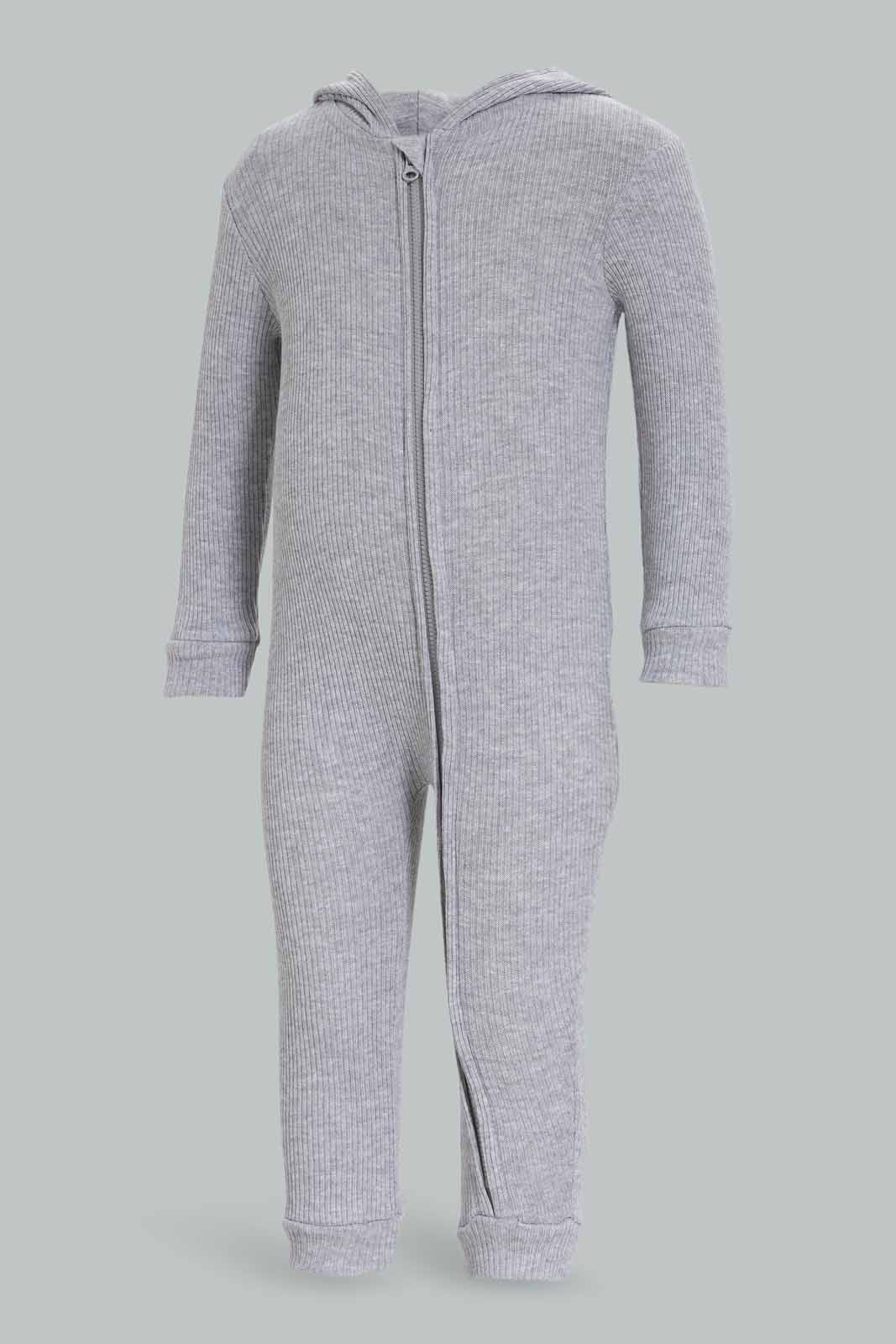 Redtag-Boys-Grey-Novelty-Bunny-Zipthru-Romper-Category:Rompers,-CHR,-Colour:Grey,-Deals:New-In,-Dept:New-Born,-Filter:Baby-(0-to-12-Mths),-NBB-Rompers,-New-In-NBB-APL,-Non-Sale,-S23A,-Section:Boys-(0-to-14Yrs)-Baby-