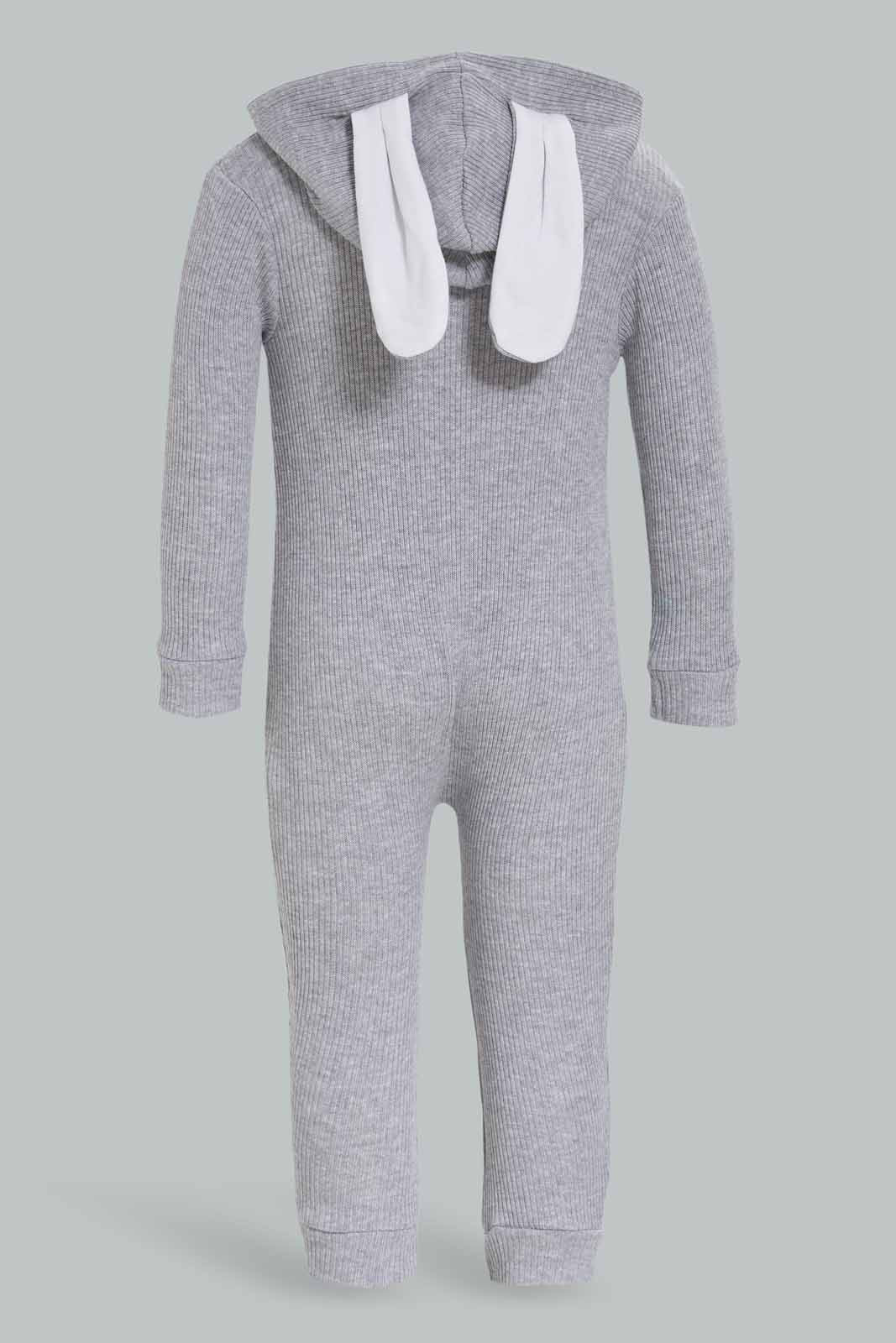 Redtag-Boys-Grey-Novelty-Bunny-Zipthru-Romper-Category:Rompers,-CHR,-Colour:Grey,-Deals:New-In,-Dept:New-Born,-Filter:Baby-(0-to-12-Mths),-NBB-Rompers,-New-In-NBB-APL,-Non-Sale,-S23A,-Section:Boys-(0-to-14Yrs)-Baby-