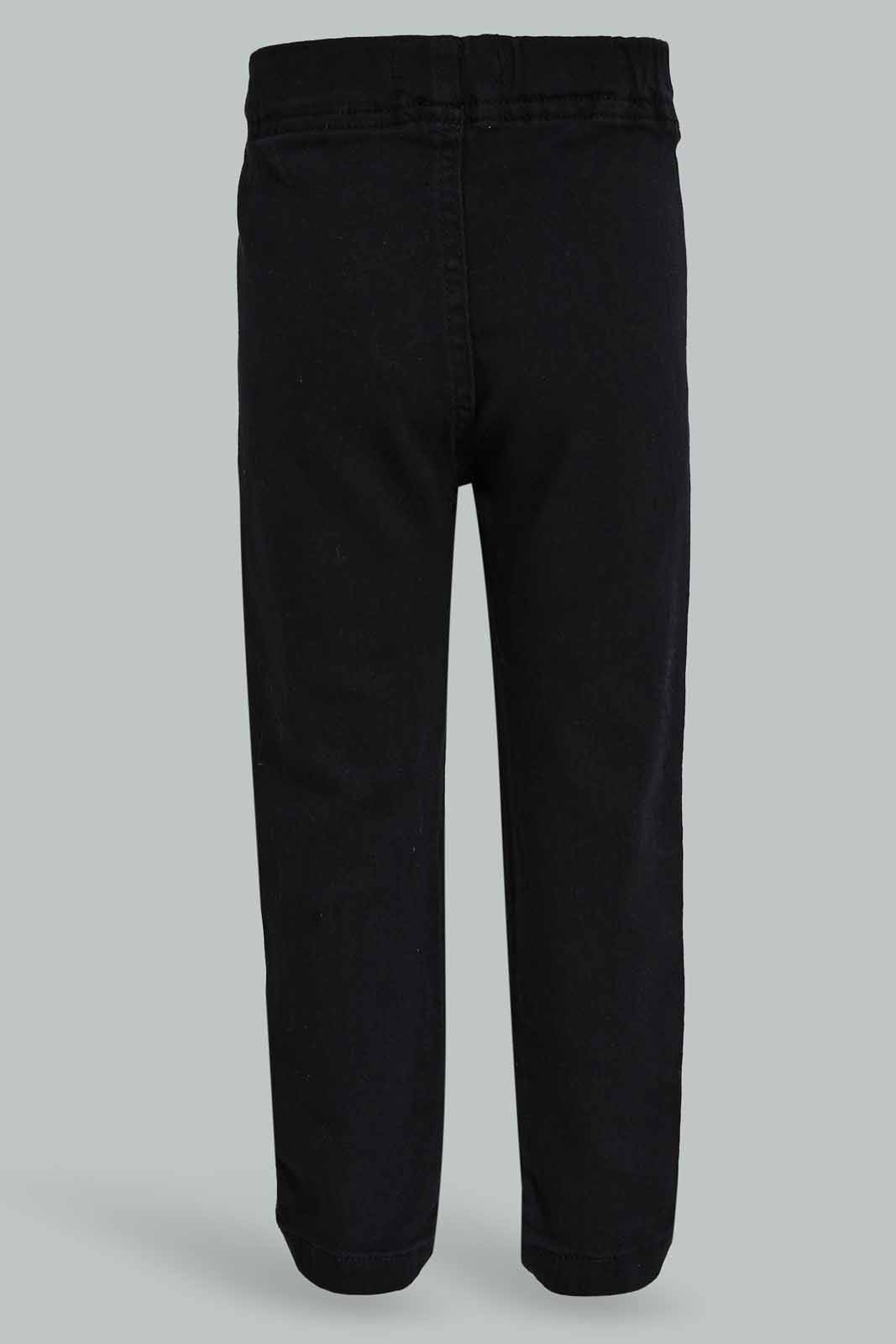 Redtag-Boys-Black-Jogger-Jean-Category:Jeans,-Colour:Black,-Deals:New-In,-Dept:Boys,-Filter:Infant-Boys-(3-to-24-Mths),-INB-Jeans,-New-In-INB-APL,-Non-Sale,-S23A,-Section:Boys-(0-to-14Yrs),-TBL-Infant-Boys-