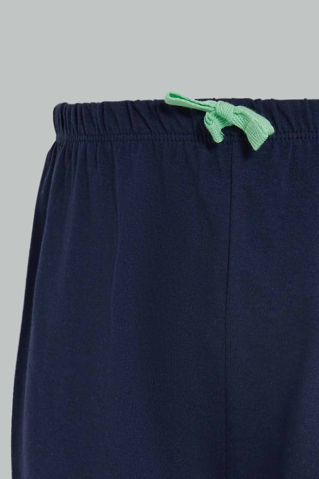 Redtag-Boys-Navy-Tiger-And-Dino-Ss-Tshirt-And-Shorts-23-Pack-Pj-Set-Category:Pyjama-Sets,-Colour:Navy,-Deals:New-In,-Dept:Boys,-Filter:Infant-Boys-(3-to-24-Mths),-INB-Pyjama-Sets,-New-In-INB-APL,-Non-Sale,-S23A,-Section:Boys-(0-to-14Yrs)-Infant-Boys-3 to 24 Months