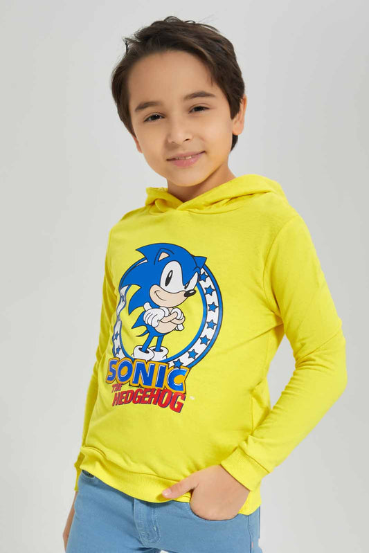 Redtag-Boys-Yellow-Sonic-Hooded-Sweatshirt-BOY-Sweatshirts,-Category:Sweatshirts,-CHA,-Colour:Yellow,-Deals:New-In,-Dept:Boys,-Filter:Boys-(2-to-8-Yrs),-New-In-BOY-APL,-Non-Sale,-S23A,-Section:Boys-(0-to-14Yrs),-TBL-Boys-2 to 8 Years