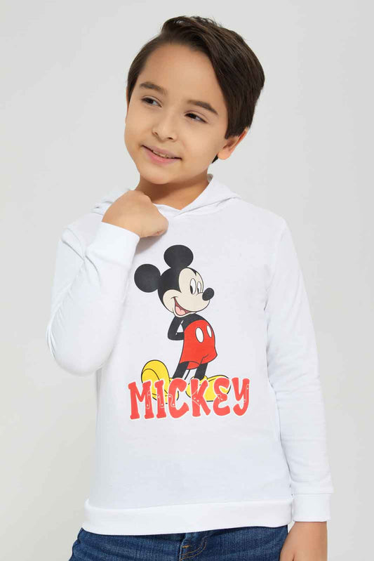 Redtag-Boys-White-Micky-Hooded-Sweatshirt-BOY-Sweatshirts,-Category:Sweatshirts,-CHA,-Colour:White,-Deals:New-In,-Dept:Boys,-Filter:Boys-(2-to-8-Yrs),-New-In-BOY-APL,-Non-Sale,-S23A,-Section:Boys-(0-to-14Yrs),-TBL-Boys-2 to 8 Years