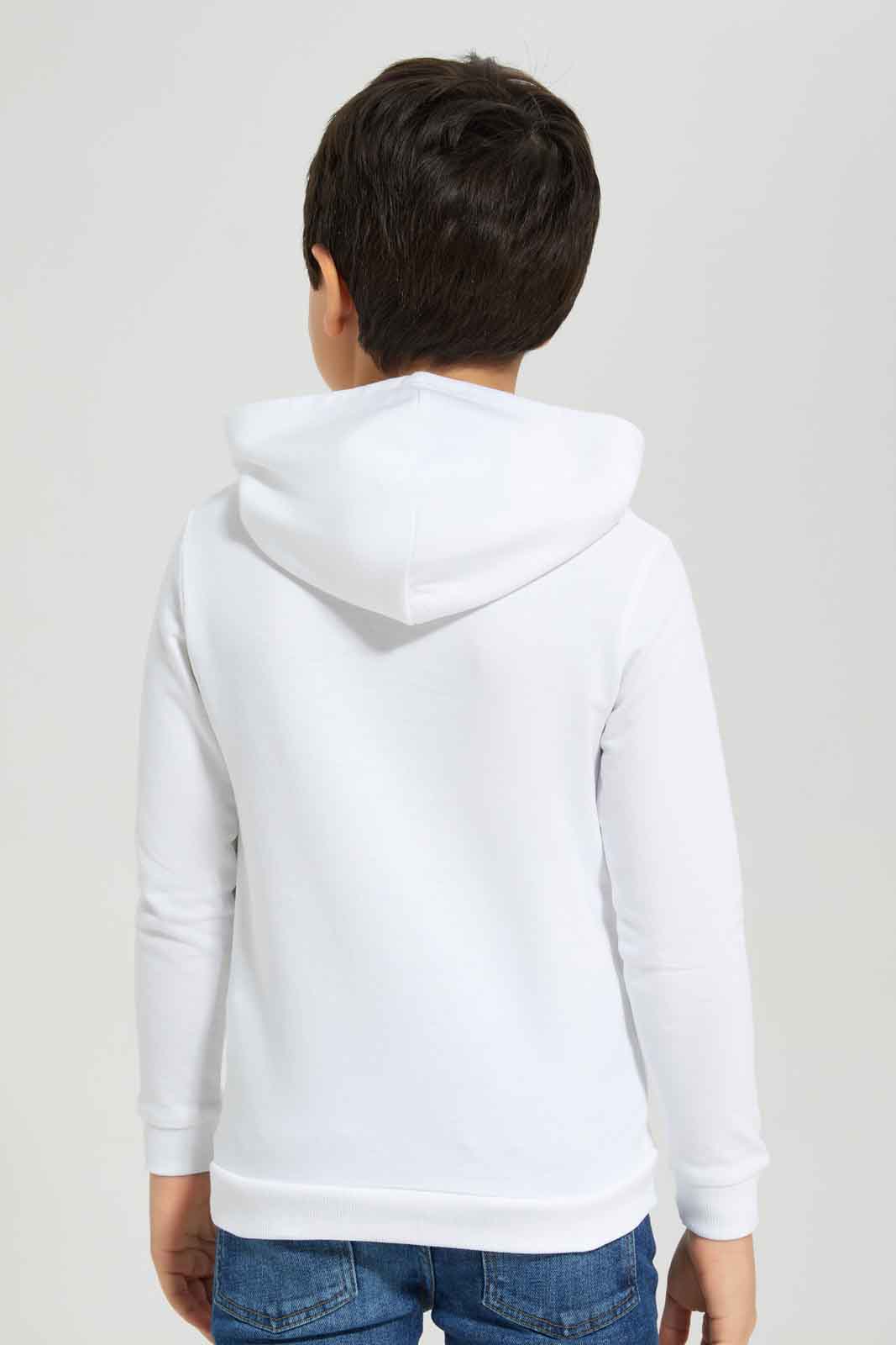 Redtag-Boys-White-Micky-Hooded-Sweatshirt-BOY-Sweatshirts,-Category:Sweatshirts,-CHA,-Colour:White,-Deals:New-In,-Dept:Boys,-Filter:Boys-(2-to-8-Yrs),-New-In-BOY-APL,-Non-Sale,-S23A,-Section:Boys-(0-to-14Yrs),-TBL-Boys-2 to 8 Years