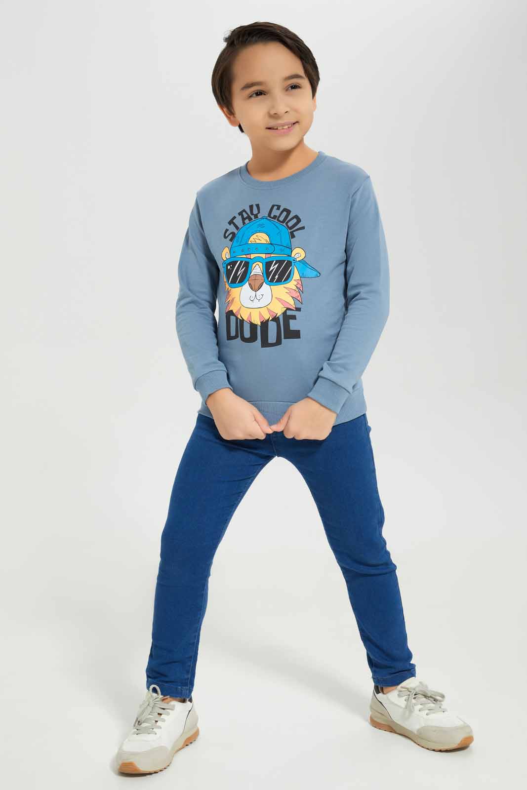 Redtag-Boys-Blue-Cool-Dude-Print-Crew-Neck-Sweatshirt-BOY-Sweatshirts,-Category:Sweatshirts,-Colour:Blue,-Deals:New-In,-Dept:Boys,-Filter:Boys-(2-to-8-Yrs),-New-In-BOY-APL,-Non-Sale,-S23A,-Section:Boys-(0-to-14Yrs),-TBL-Boys-2 to 8 Years