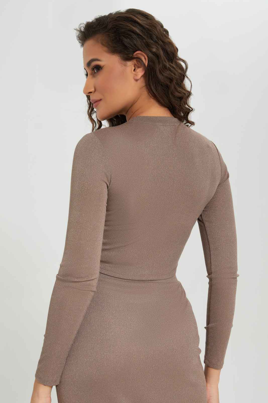 Redtag-Women-High-Neck-Ls-Lurex-Top-Category:Tops,-Colour:Gold,-Deals:New-In,-FF,-Filter:Women's-Clothing,-New-In-Women-APL,-Non-Sale,-S23A,-Section:Women,-Women-Tops-Women's-