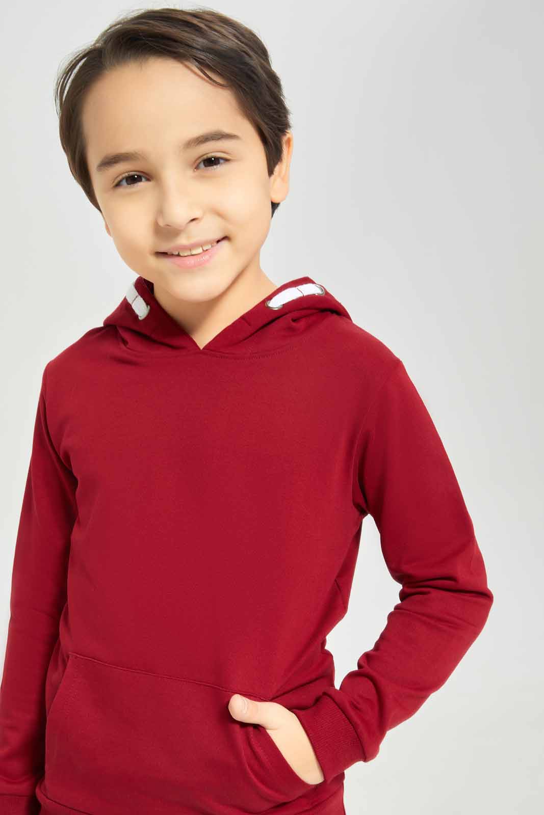 Redtag-Boys-Red-Hooded-Sweatshirt-BOY-Sweatshirts,-Category:Sweatshirts,-Colour:Red,-Deals:New-In,-Dept:Boys,-Filter:Boys-(2-to-8-Yrs),-New-In-BOY-APL,-Non-Sale,-S23A,-Section:Boys-(0-to-14Yrs),-TBL-Boys-2 to 8 Years
