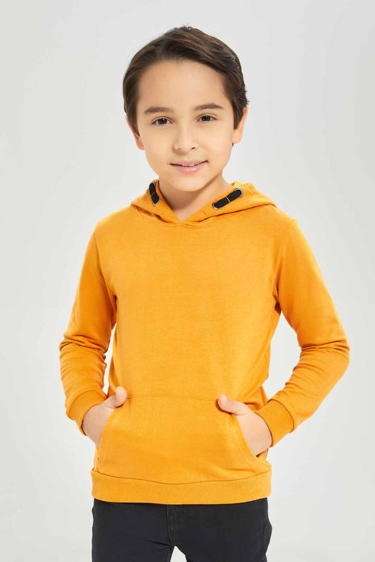 Redtag-Boys-Orange-Hooded-Sweatshirt-BOY-Sweatshirts,-Category:Sweatshirts,-Colour:Orange,-Deals:New-In,-Dept:Boys,-Filter:Boys-(2-to-8-Yrs),-New-In-BOY-APL,-Non-Sale,-S23A,-Section:Boys-(0-to-14Yrs),-TBL-Boys-2 to 8 Years