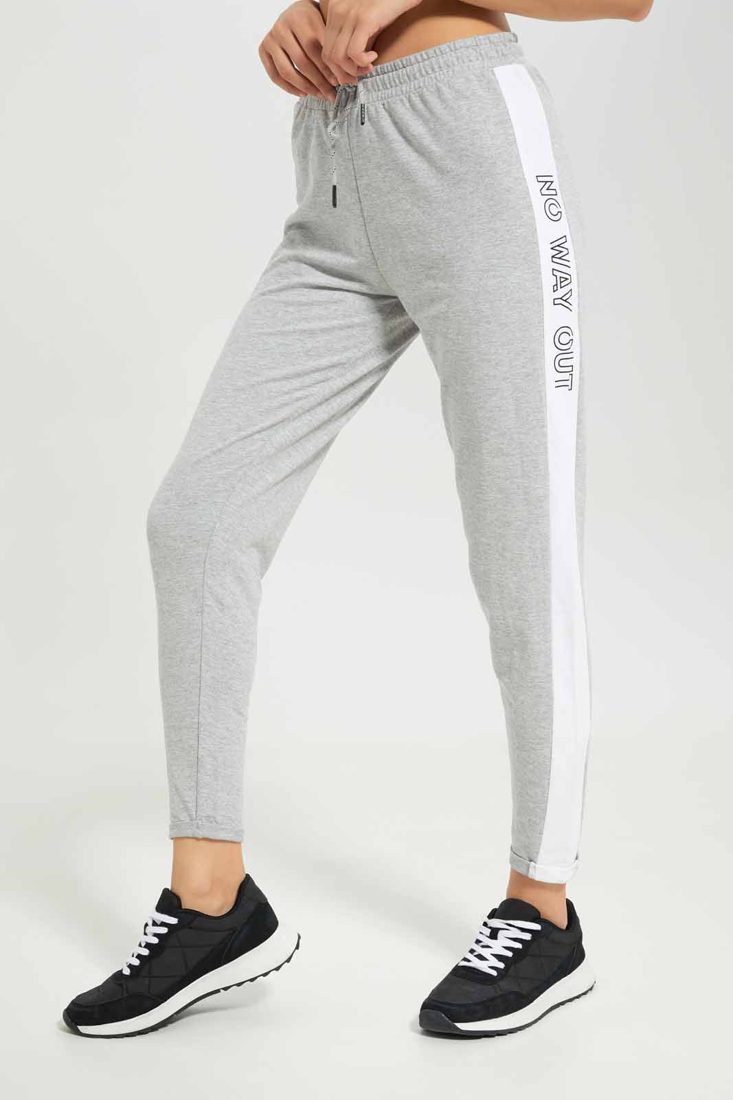 Redtag-Women-Grey-Basic-Jogger-With-Side-Tape-Category:Joggers,-Colour:Grey,-Deals:New-In,-Dept:Ladieswear,-Filter:Women's-Clothing,-New-In-Women-APL,-Non-Sale,-S23A,-Section:Women,-TBL,-Women-Joggers-Women's-