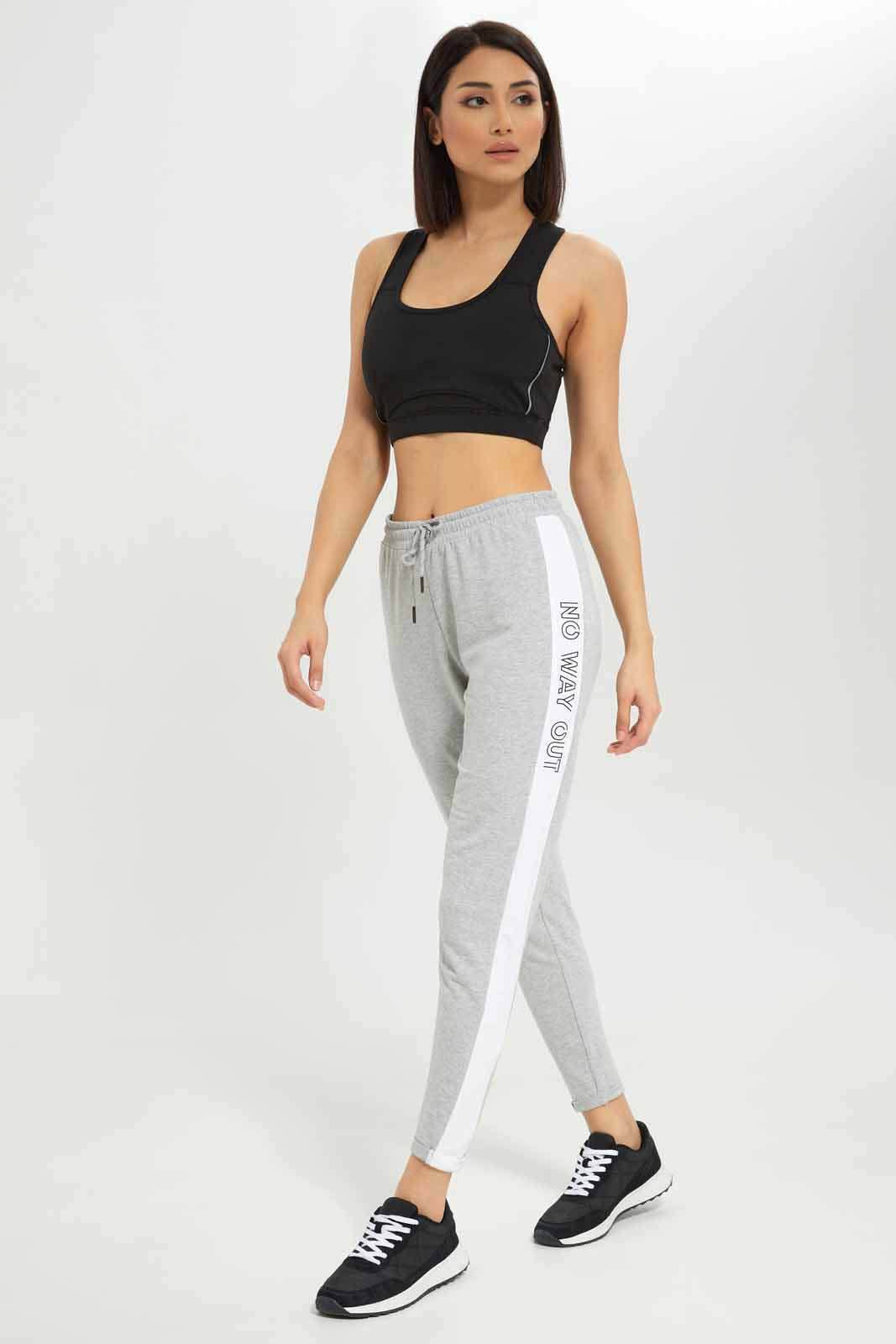 Redtag-Women-Grey-Basic-Jogger-With-Side-Tape-Category:Joggers,-Colour:Grey,-Deals:New-In,-Dept:Ladieswear,-Filter:Women's-Clothing,-New-In-Women-APL,-Non-Sale,-S23A,-Section:Women,-TBL,-Women-Joggers-Women's-