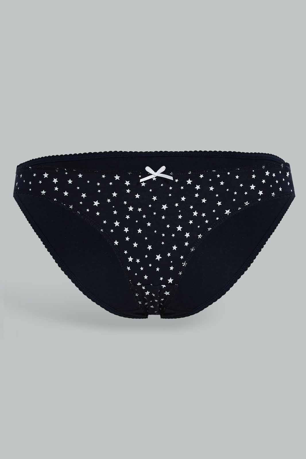 Redtag-Women-Assorted-Print/Plain-Bikini-Briefs-(5-Pack)-365,-Category:Briefs,-Colour:Assorted,-Deals:New-In,-Dept:Ladieswear,-Filter:Women's-Clothing,-New-In-Women-APL,-Non-Sale,-Section:Women,-Women-Briefs--