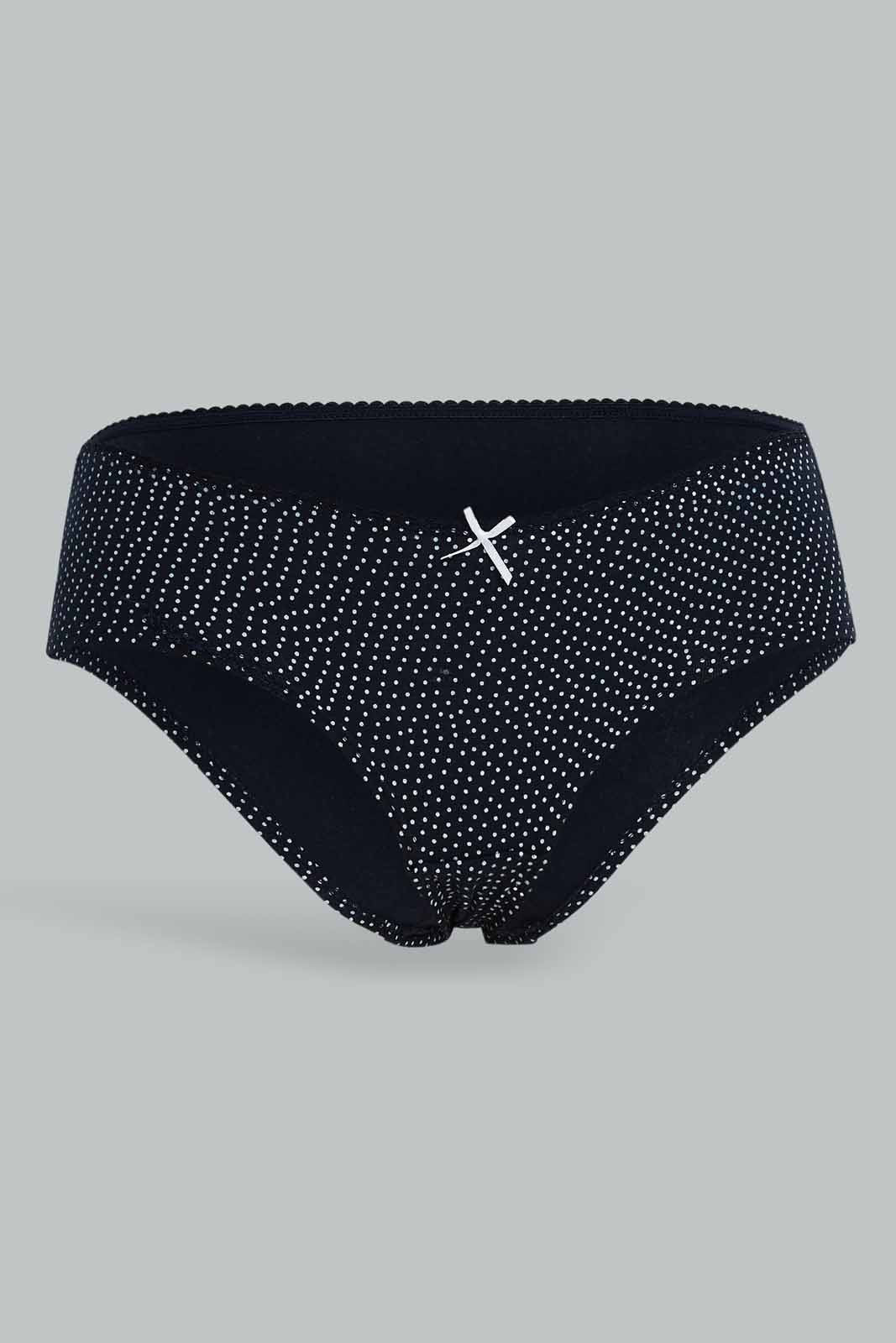 Redtag-Women-Assorted-Print/Plain-Boy-Leg-Briefs-(5-Pack)-365,-Category:Briefs,-Colour:Assorted,-Deals:New-In,-Dept:Ladieswear,-Filter:Women's-Clothing,-New-In-Women-APL,-Non-Sale,-Section:Women,-Women-Briefs--