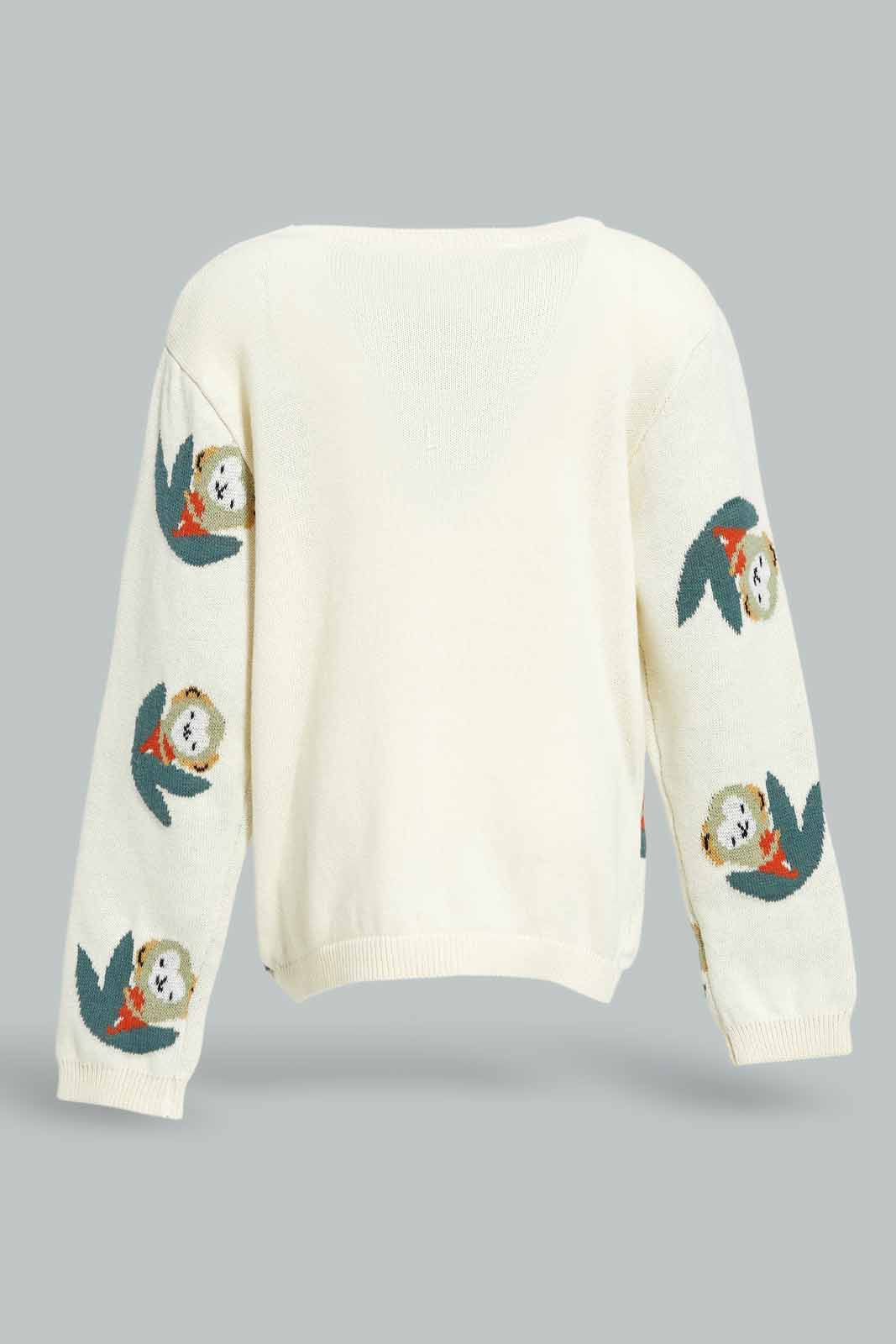 Redtag-Boys-Grey-Monkey-Aop-Crewneck-Pullover-Category:Pullovers,-Colour:Grey,-Deals:New-In,-Dept:Boys,-Filter:Infant-Boys-(3-to-24-Mths),-INB-Pullovers,-New-In-INB-APL,-Non-Sale,-S23A,-Section:Boys-(0-to-14Yrs)-Infant-Boys-3 to 24 Months