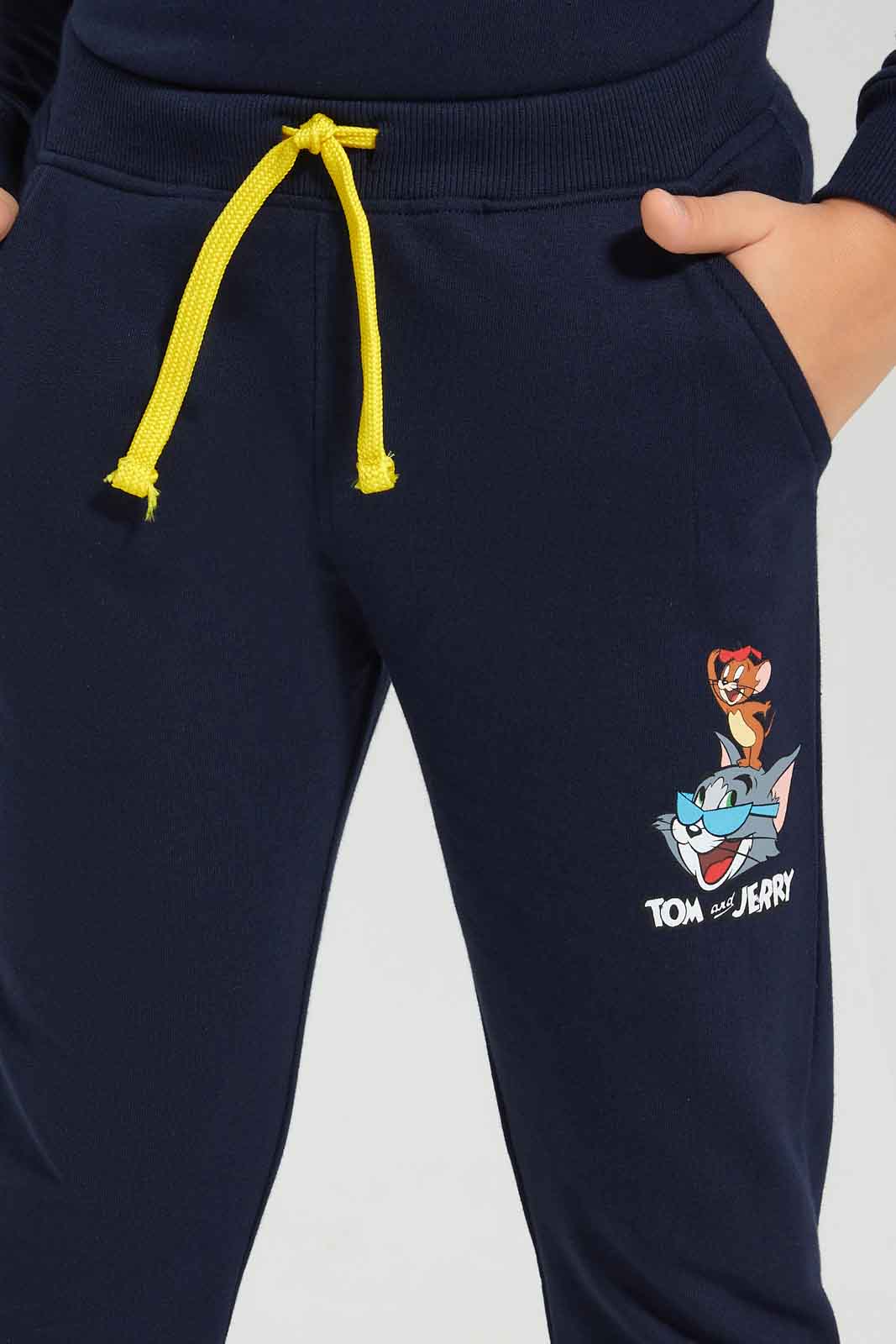 Redtag-Boys-Navy-Tom-And-Jerry-Jog-Pant-BOY-Joggers,-Category:Joggers,-CHA,-Colour:Navy,-Deals:New-In,-Dept:Boys,-Filter:Boys-(2-to-8-Yrs),-New-In-BOY-APL,-Non-Sale,-S23A,-Section:Boys-(0-to-14Yrs),-TBL-Boys-2 to 8 Years