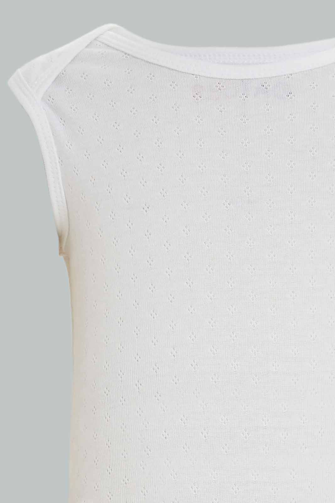 Redtag-Assorted-5-Pack-Pointelle-Bodysuit-Girl-Category:Bodysuits,-Colour:Blue,-Deals:New-In,-Dept:New-Born,-Filter:Baby-(0-to-12-Mths),-NBF-Bodysuits,-New-In-NBF-APL,-Non-Sale,-S23A,-Section:Boys-(0-to-14Yrs)-Baby-