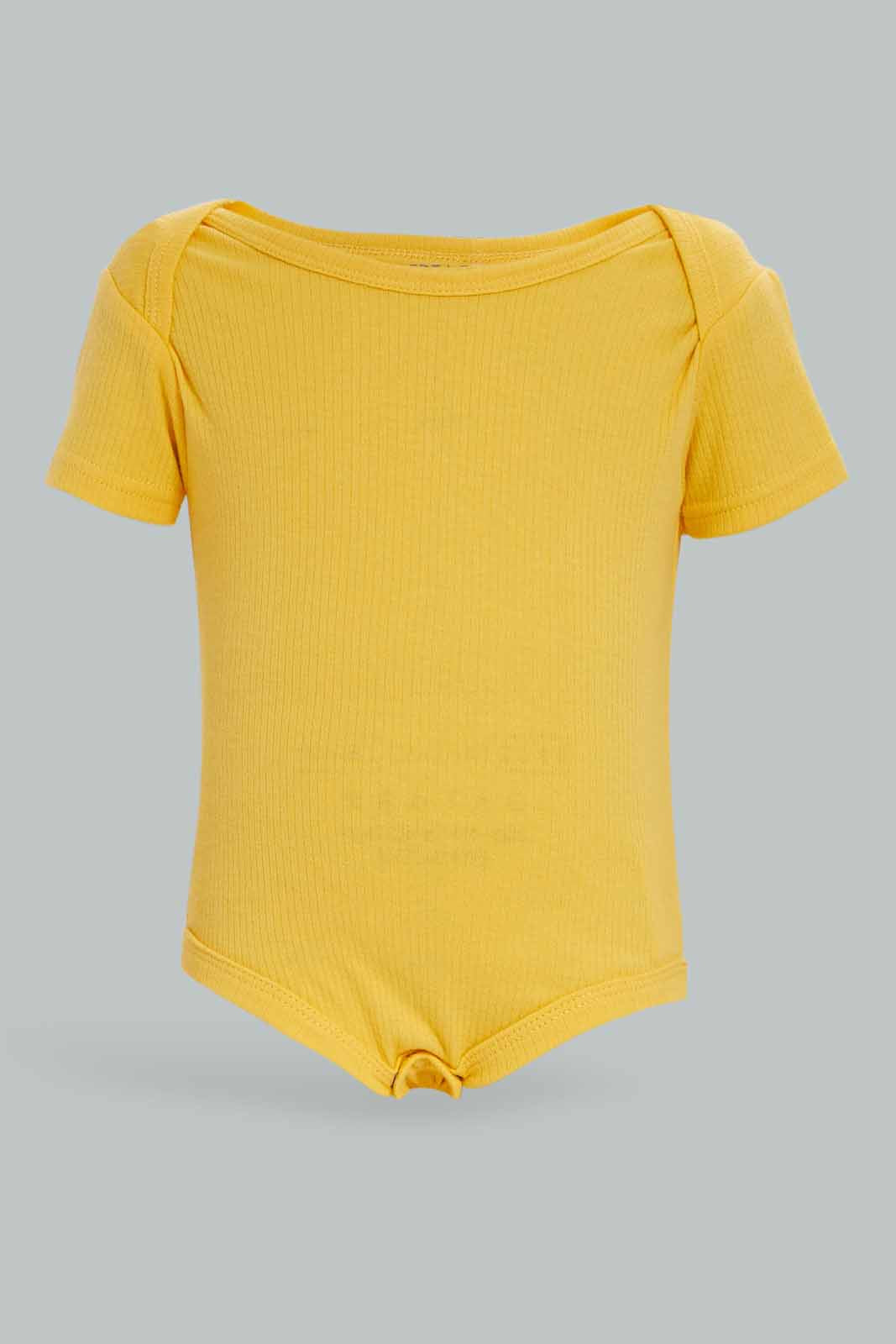 Redtag-Assorted-5-Pack-Rib-Bodysuit-Boy-Category:Bodysuits,-Colour:Blue,-Deals:New-In,-Dept:New-Born,-Filter:Baby-(0-to-12-Mths),-NBF-Bodysuits,-New-In-NBF-APL,-Non-Sale,-S23A,-Section:Boys-(0-to-14Yrs)-Baby-