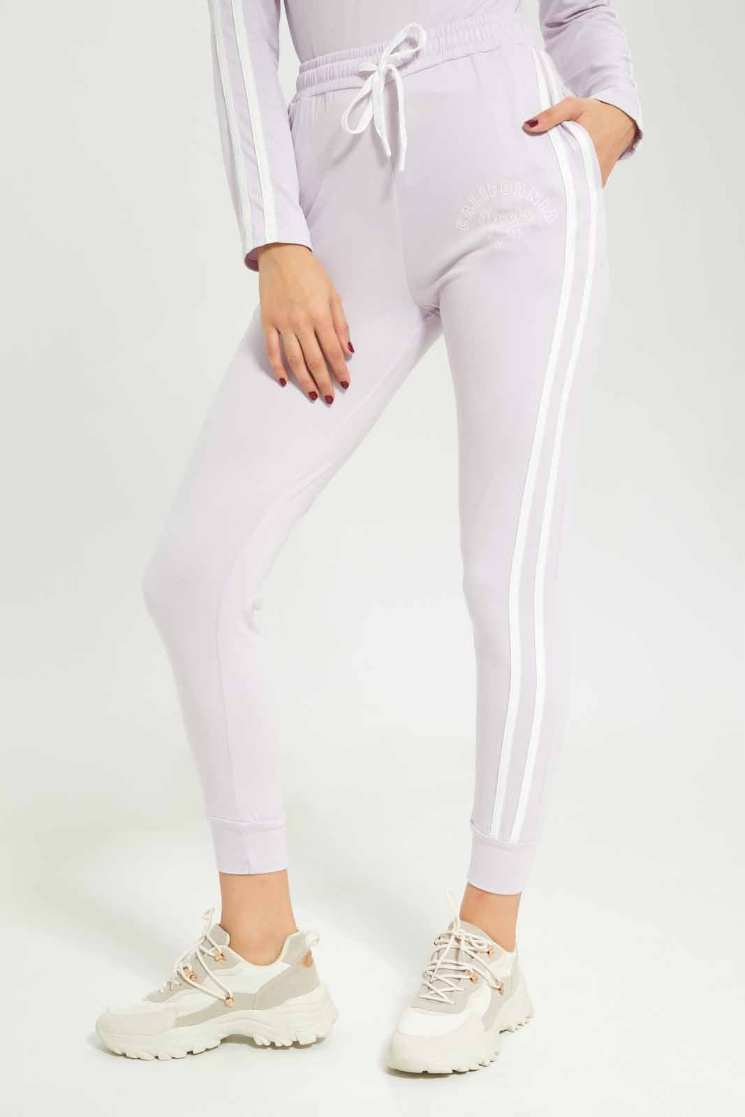 Redtag-Women-Lilac-Placement-Print-Active-Pant-Category:Joggers,-Colour:Lilac,-Deals:New-In,-Dept:Ladieswear,-Filter:Women's-Clothing,-New-In-Women-APL,-Non-Sale,-S23A,-Section:Women,-Women-Joggers-Women's-