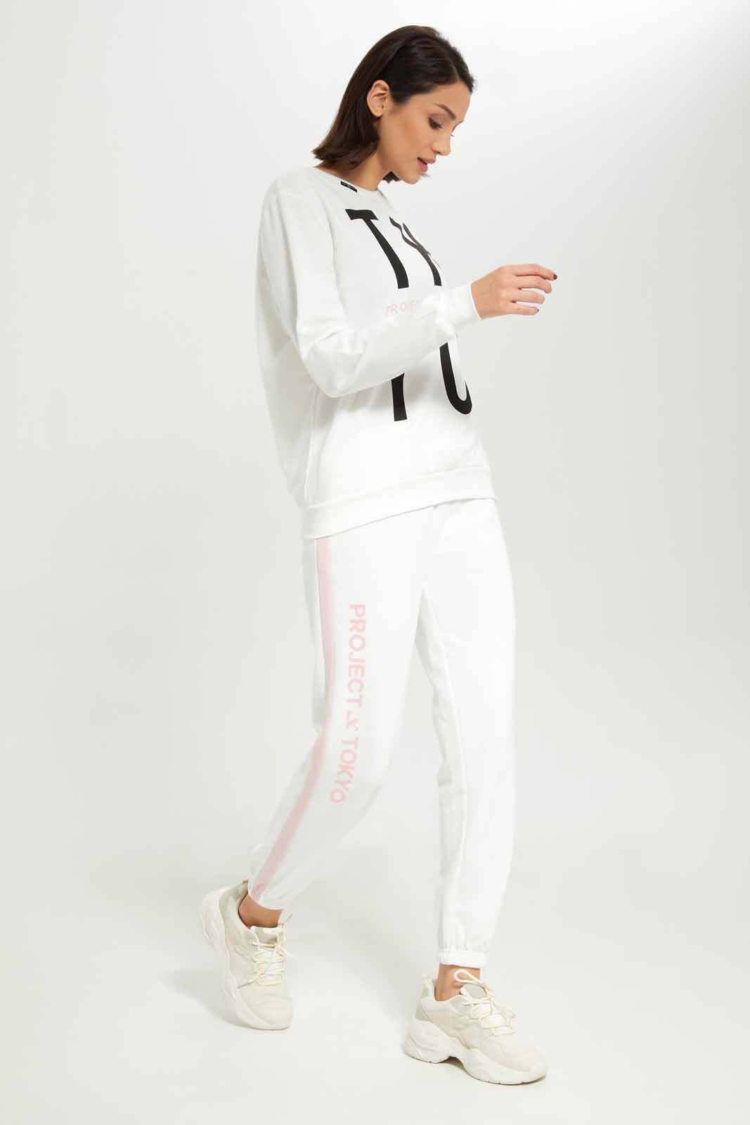 Redtag-Women-Ivory-Active-Jogger-With-Side-Tape-Category:Joggers,-Colour:Ivory,-Deals:New-In,-Dept:Ladieswear,-Filter:Women's-Clothing,-New-In-Women-APL,-Non-Sale,-S23A,-Section:Women,-Women-Joggers-Women's-
