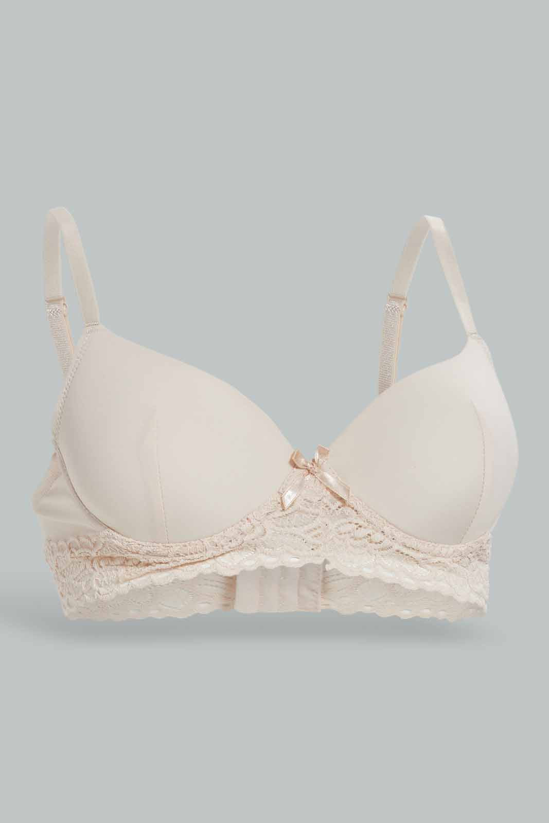 Redtag-Women-Lad-2-Pack-T--Shirt-Bra-Category:Bras,-Colour:Assorted,-Deals:New-In,-Dept:Ladieswear,-Filter:Women's-Clothing,-New-In-Women-APL,-Non-Sale,-Section:Women,-W22B,-Women-Bras--