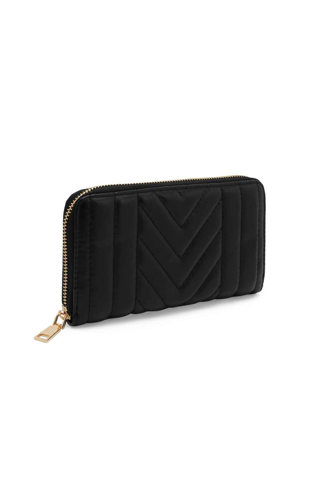 Redtag-Black-Quilted-Purse-Category:Purse,-Colour:Black,-Dept:Ladieswear,-Filter:Women's-Accessories,-New-In,-New-In-Women-ACC,-Non-Sale,-S23A,-Section:Women,-Women-Bags-Women-