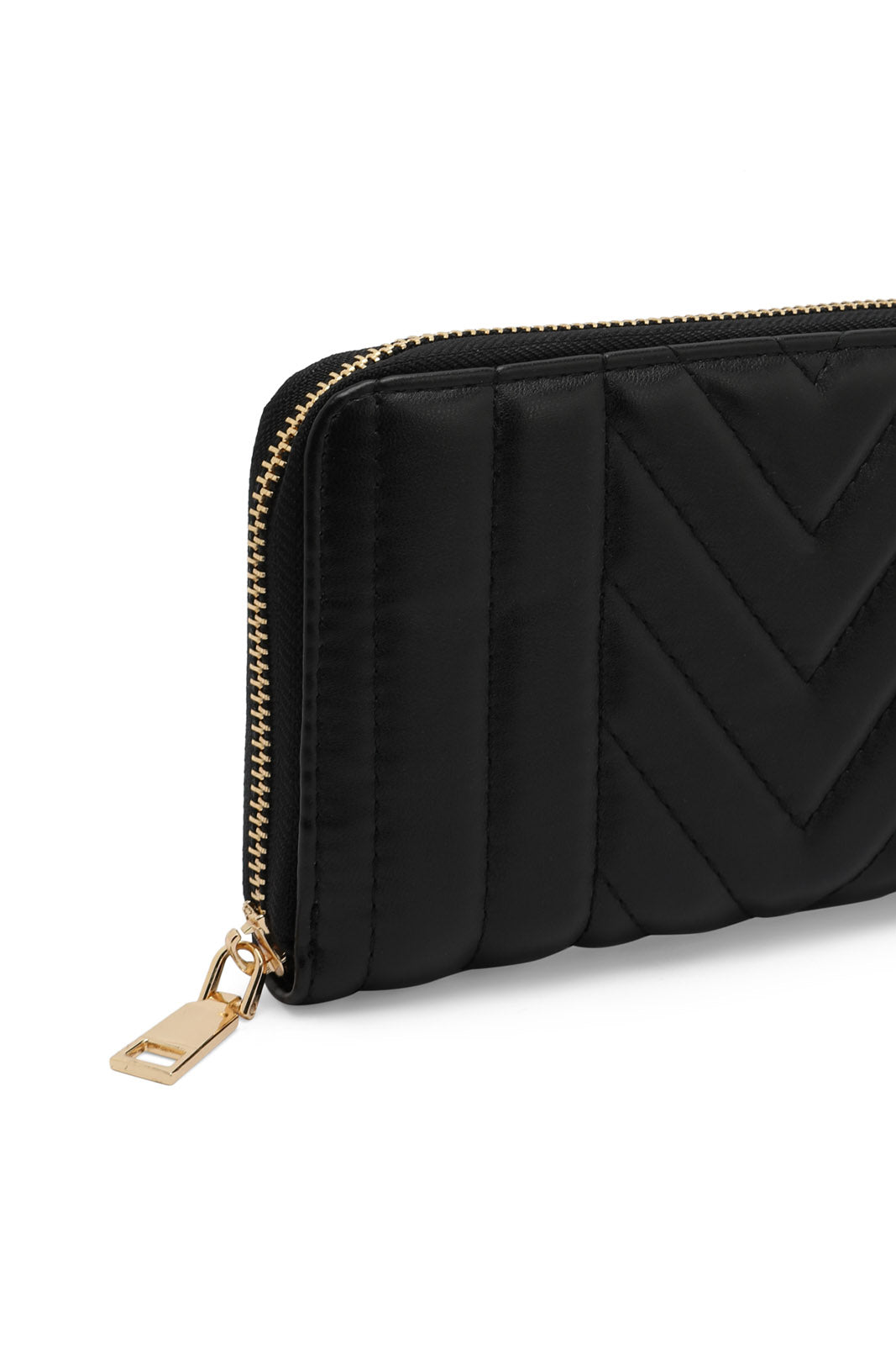 Redtag-Black-Quilted-Purse-Category:Purse,-Colour:Black,-Dept:Ladieswear,-Filter:Women's-Accessories,-New-In,-New-In-Women-ACC,-Non-Sale,-S23A,-Section:Women,-Women-Bags-Women-