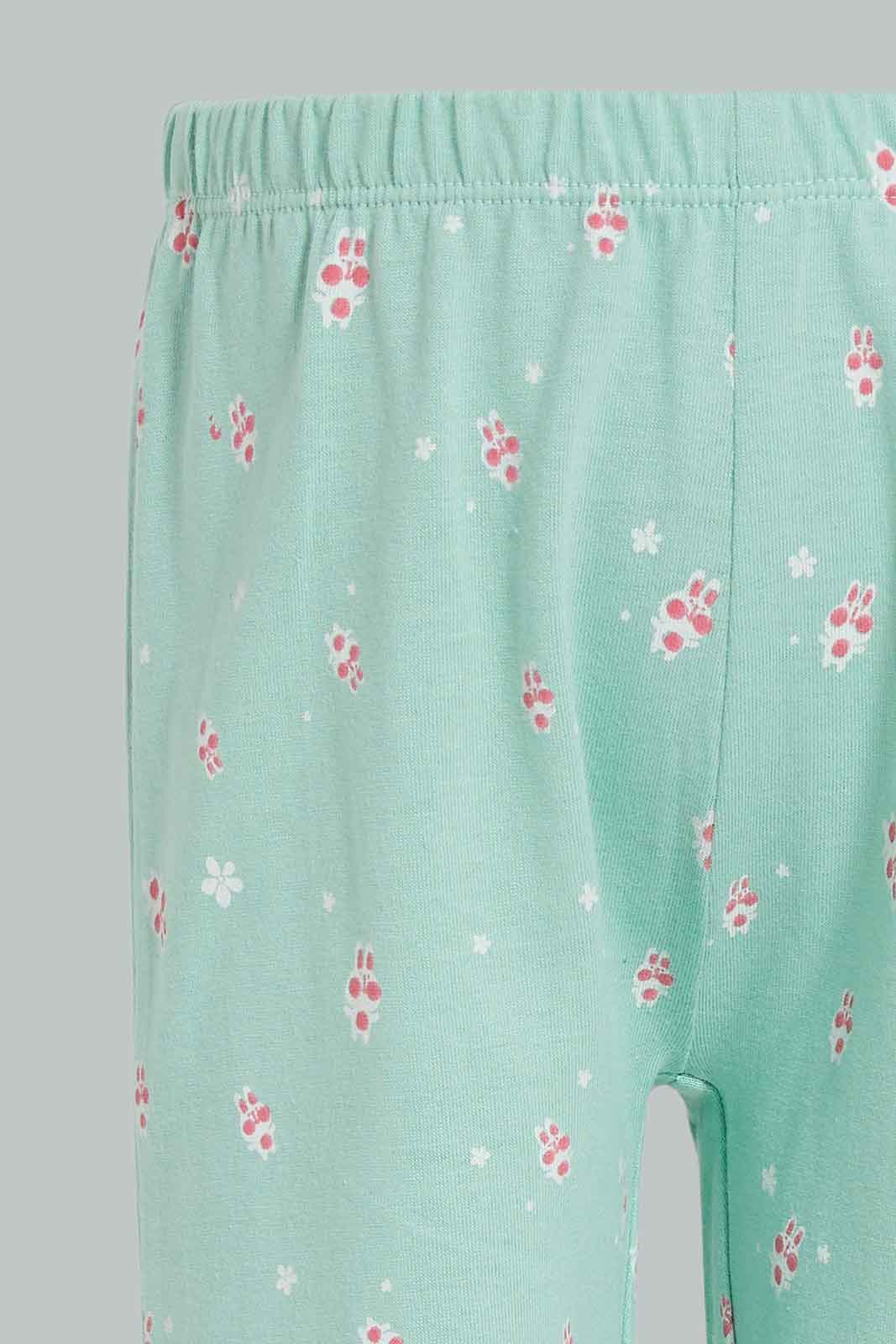 Redtag-Girls-Multi-Colour-2Pack-Pyjama-Set-Category:Pyjama-Sets,-Colour:Assorted,-Deals:New-In,-Filter:Infant-Girls-(3-to-24-Mths),-ING-Pyjama-Sets,-New-In-ING-APL,-Non-Sale,-Section:Girls-(0-to-14Yrs),-W22B-Infant-Girls-3 to 24 Months