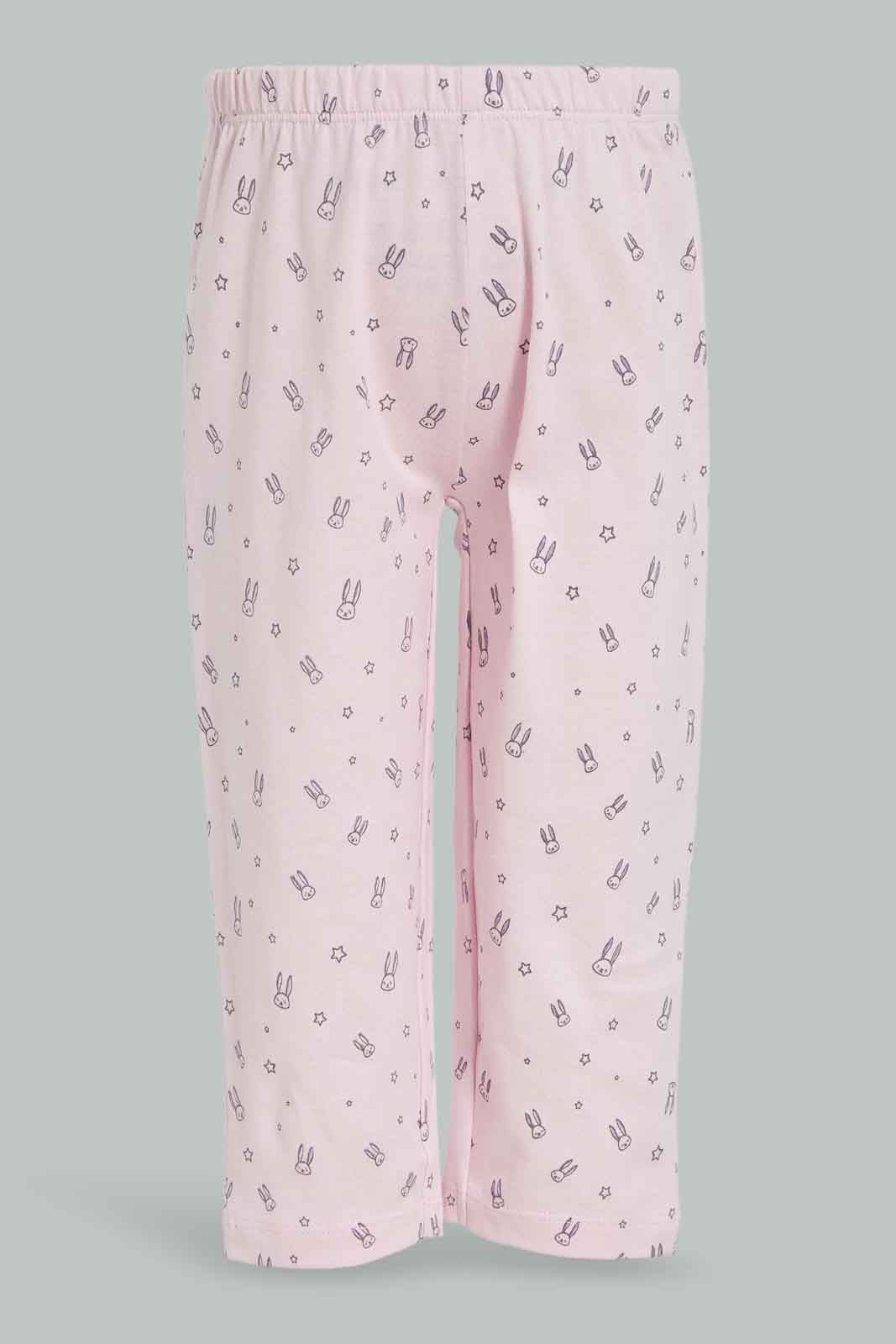 Redtag-Girls-Multi-Colour-2Pack-Pyjama-Set-Category:Pyjama-Sets,-Colour:Assorted,-Deals:New-In,-Filter:Infant-Girls-(3-to-24-Mths),-ING-Pyjama-Sets,-New-In-ING-APL,-Non-Sale,-Section:Girls-(0-to-14Yrs),-W22B-Infant-Girls-3 to 24 Months