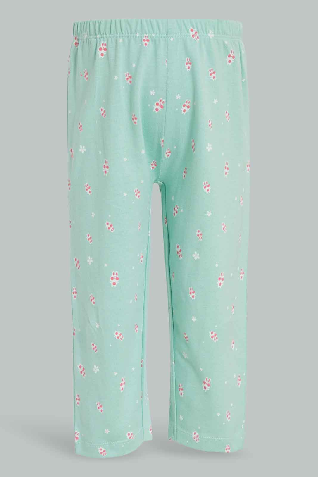 Redtag-Girls-Multi-Colour-2Pack-Pyjama-Set-Category:Pyjama-Sets,-Colour:Assorted,-Deals:New-In,-Filter:Infant-Girls-(3-to-24-Mths),-ING-Pyjama-Sets,-New-In-ING-APL,-Non-Sale,-Section:Girls-(0-to-14Yrs),-W22B-Infant-Girls-3 to 24 Months