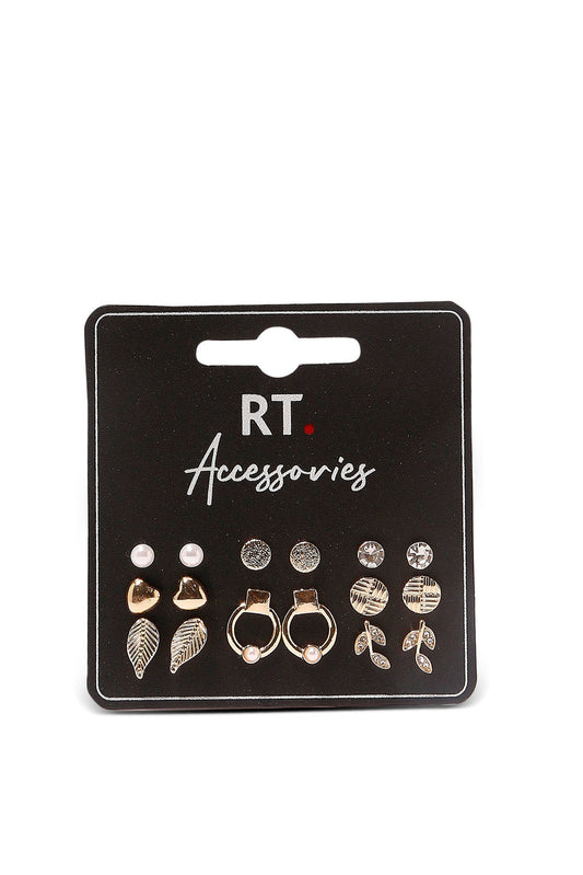 Redtag-Earrings-Category:Jewellery,-Colour:Assorted,-Dept:Ladieswear,-Filter:Women's-Accessories,-LEC-Jewellery,-New-In,-New-In-Women-ACC,-Non-Sale,-S23B,-Section:Women-Women-