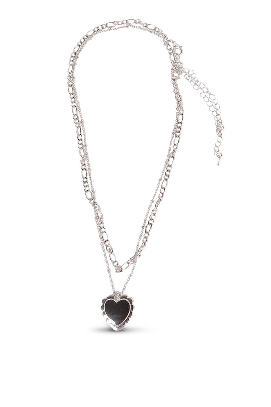 Redtag-Necklace-Category:Jewellery,-Colour:Silver,-Dept:Ladieswear,-Filter:Women's-Accessories,-LEC-Jewellery,-New-In,-New-In-Women-ACC,-Non-Sale,-S23B,-Section:Women-Women-