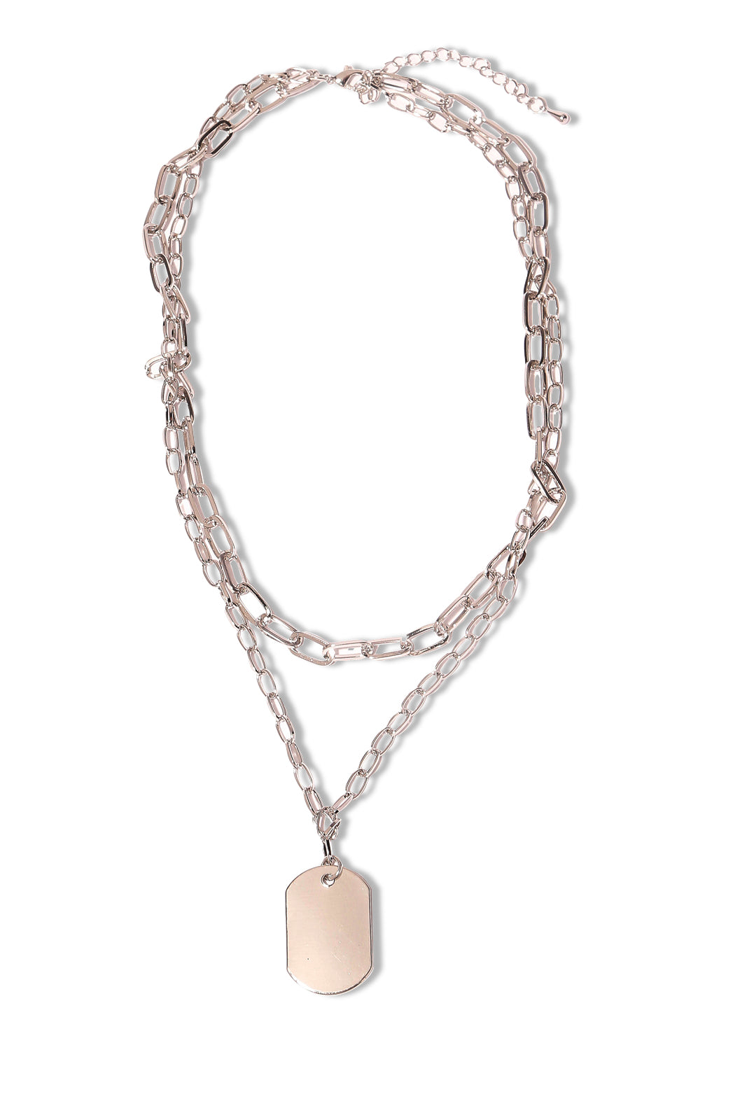 Redtag-Necklace-Category:Jewellery,-Colour:Silver,-Dept:Ladieswear,-Filter:Women's-Accessories,-LEC-Jewellery,-New-In,-New-In-Women-ACC,-Non-Sale,-S23B,-Section:Women-Women-