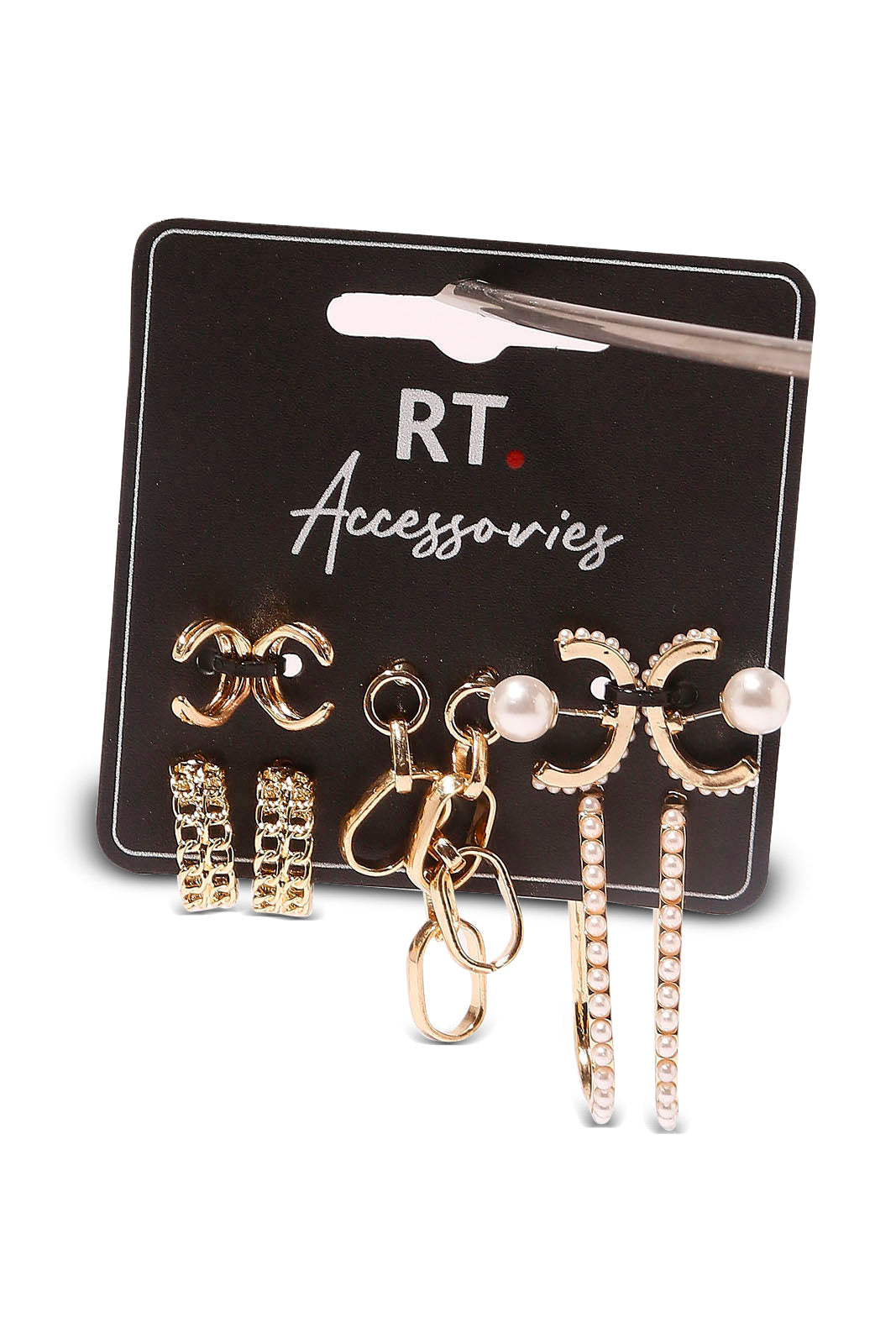 Redtag-Studs-Category:Jewellery,-Colour:Assorted,-Dept:Ladieswear,-Filter:Women's-Accessories,-LEC-Jewellery,-New-In,-New-In-Women-ACC,-Non-Sale,-S23B,-Section:Women-Women-