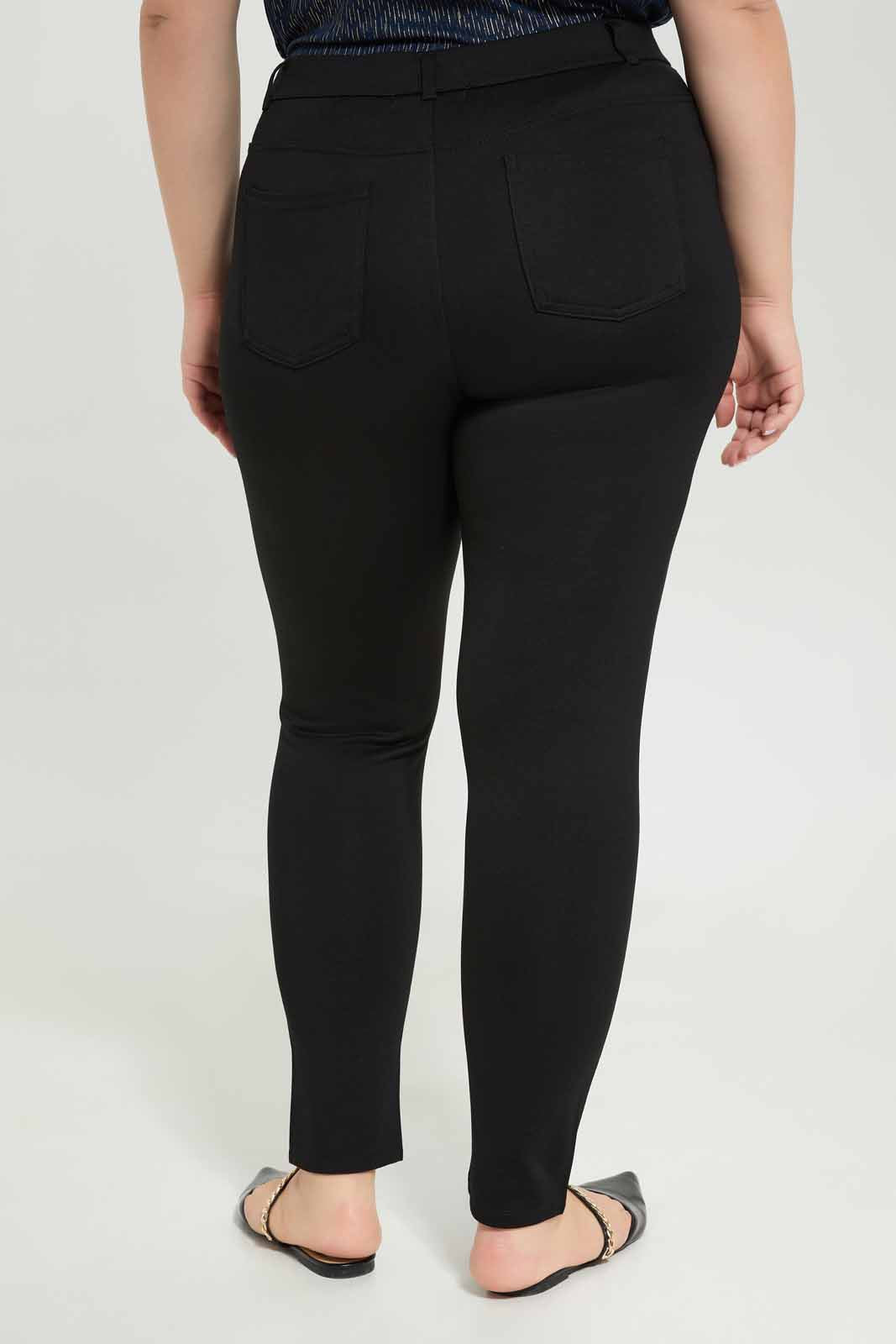 Redtag-Women-Ponte-Legging-Category:Leggings,-Colour:Black,-Deals:New-In,-Dept:Ladieswear,-Filter:Plus-Size,-LDP-Leggings,-New-In-LDP-APL,-Non-Sale,-S23A,-Section:Women,-TBL-Women's-