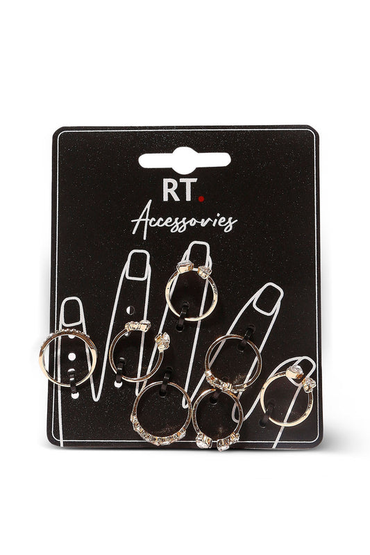 Redtag-Ring-Set-Category:Jewellery,-Colour:Assorted,-Dept:Ladieswear,-Filter:Women's-Accessories,-New-In,-New-In-Women-ACC,-Non-Sale,-S23B,-Section:Women,-Women-Jewellery-Women-