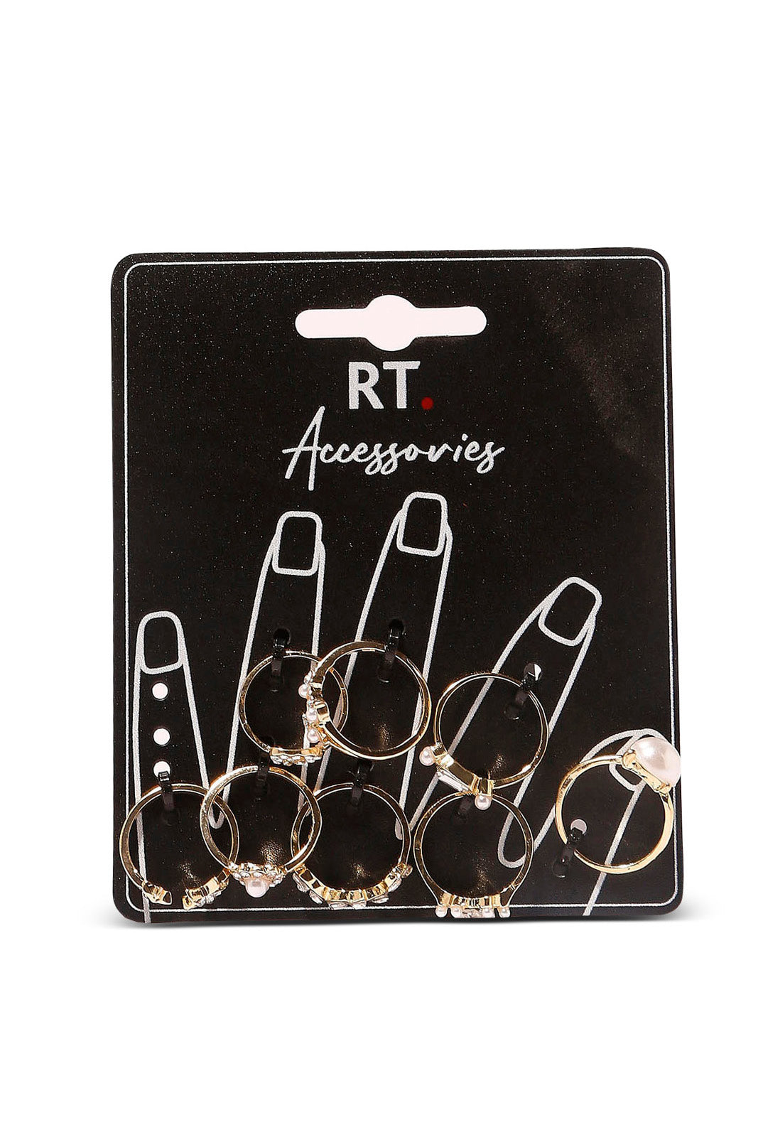 Redtag-Ring-Set-Category:Jewellery,-Colour:Assorted,-Dept:Ladieswear,-Filter:Women's-Accessories,-New-In,-New-In-Women-ACC,-Non-Sale,-S23B,-Section:Women,-Women-Jewellery-Women-