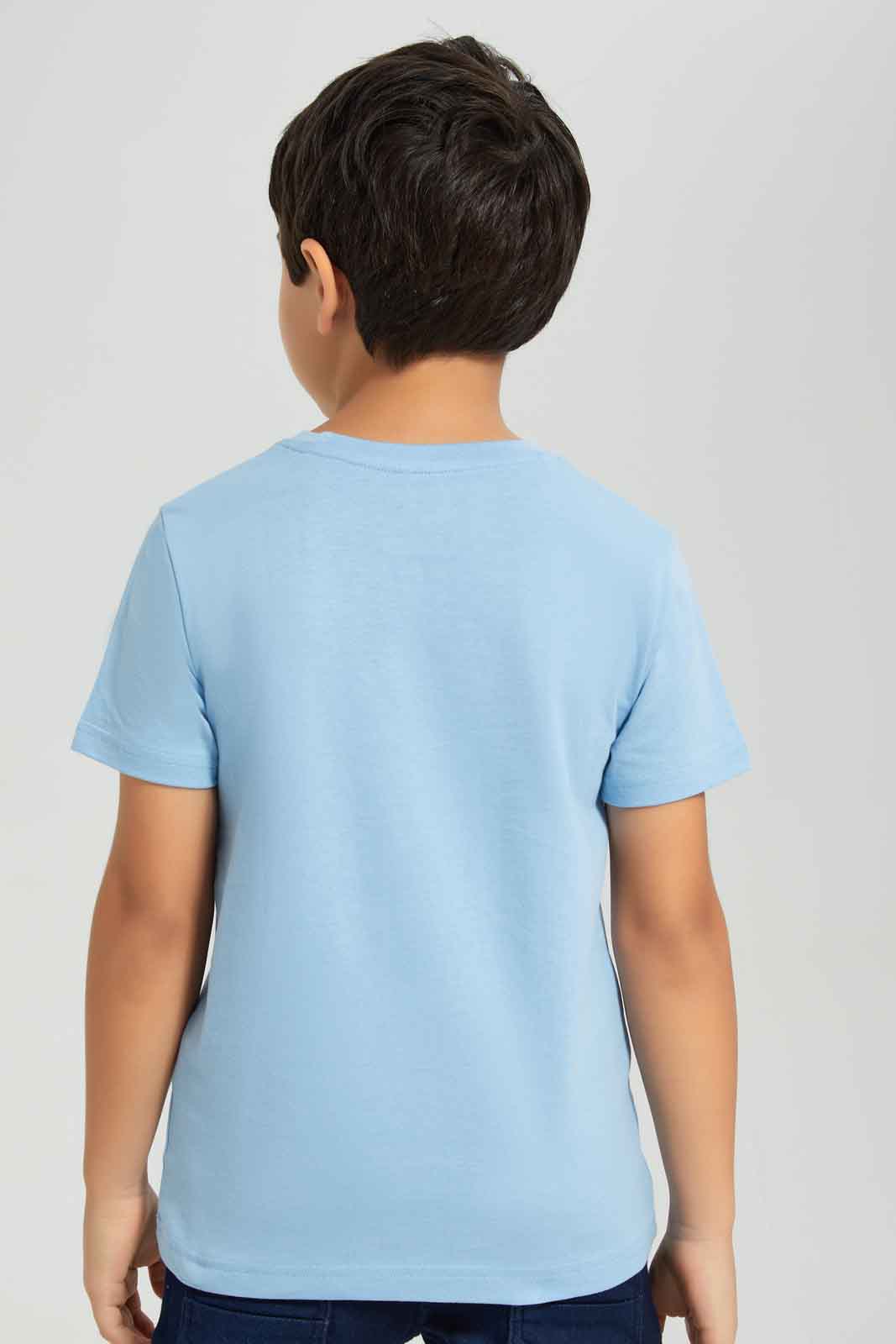 Redtag-Boys-Blue-Cool-Kid-Short-Sleeve-Graphic-T-Shirt-BOY-T-Shirts,-Category:T-Shirts,-Colour:Blue,-Deals:New-In,-Dept:Boys,-Filter:Boys-(2-to-8-Yrs),-New-In-BOY-APL,-Non-Sale,-S23A,-Section:Boys-(0-to-14Yrs),-TBL-Boys-2 to 8 Years