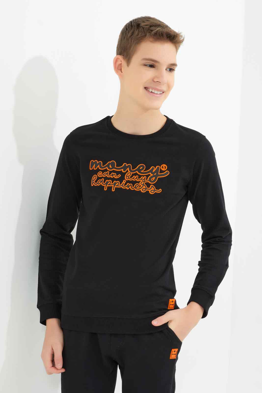 Redtag-Boys-Black-Money-Cam-Bay-Hoppiness-Jogsuit-BSR-Jog-Sets,-Category:Jog-Sets,-Colour:Black,-Deals:New-In,-Dept:Boys,-Filter:Senior-Boys-(8-to-14-Yrs),-New-In-BSR-APL,-Non-Sale,-S23A,-Section:Boys-(0-to-14Yrs)-Senior-Boys-9 to 14 Years