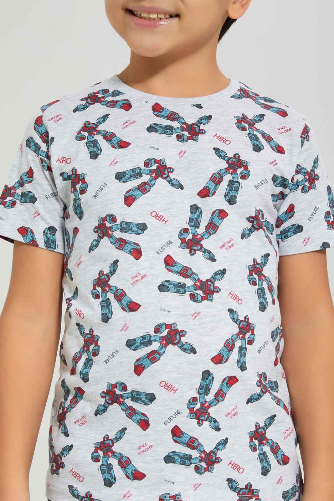 Redtag-Boys-Grey-Space-Explorer-Short-Sleeve-Aop-T-Shirt-BOY-T-Shirts,-Category:T-Shirts,-Colour:Grey,-Deals:New-In,-Dept:Boys,-Filter:Boys-(2-to-8-Yrs),-New-In-BOY-APL,-Non-Sale,-S23A,-Section:Boys-(0-to-14Yrs),-TBL-Boys-2 to 8 Years