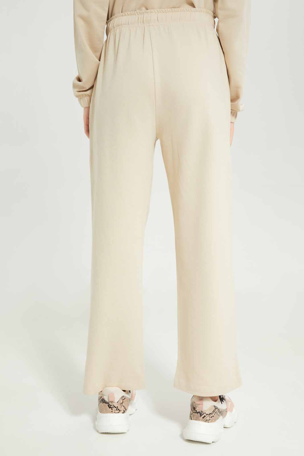 Redtag-Girls-Beige-Wideleg-Culottes-Category:Sweatshirts,-Colour:Beige,-Deals:New-In,-Dept:Girls,-Filter:Senior-Girls-(8-to-14-Yrs),-GSR-Sweatshirts,-New-In-GSR-APL,-Non-Sale,-S23A,-Section:Girls-(0-to-14Yrs)-Senior-Girls-