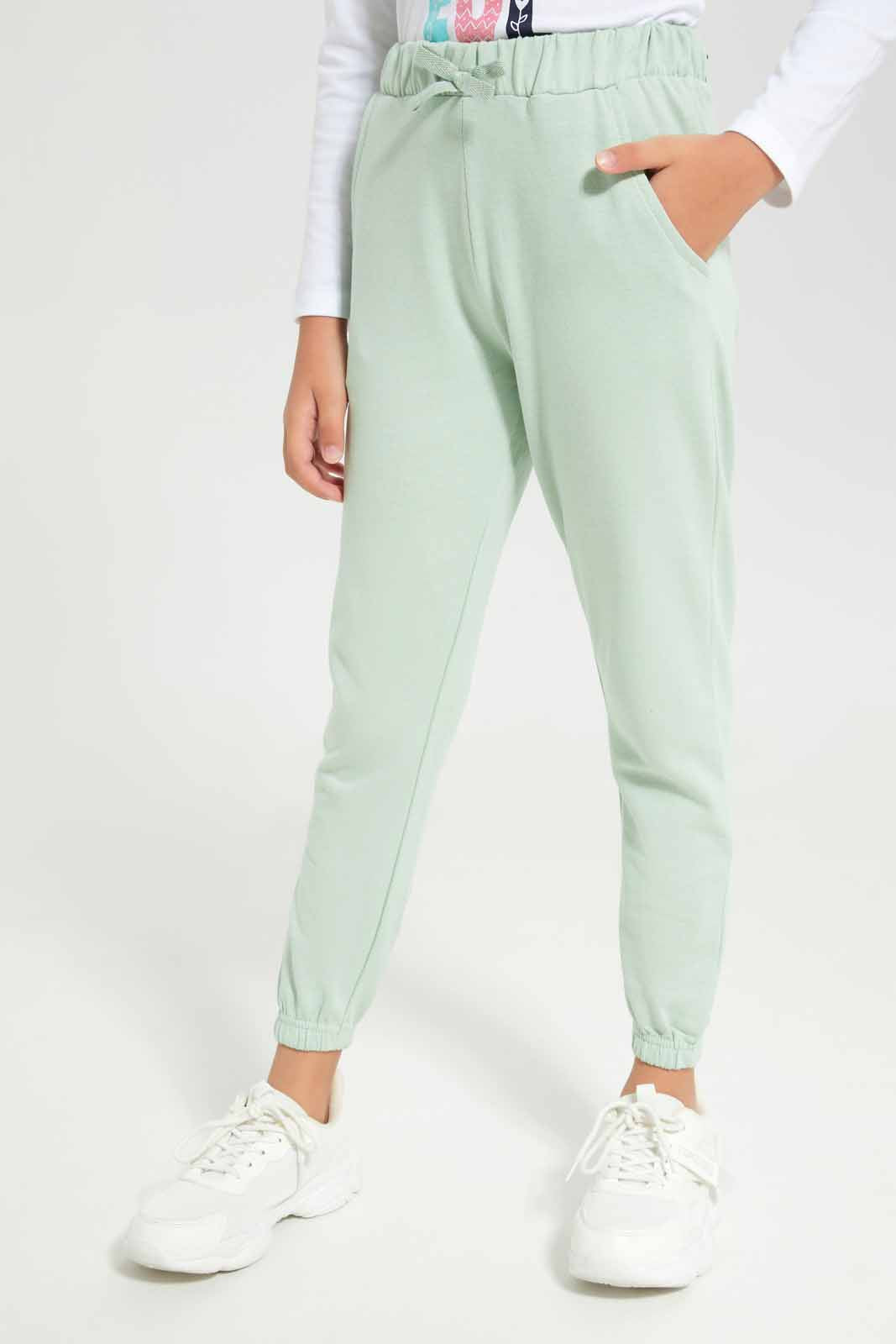 Redtag-Girls-Green-Jogger-Category:Joggers,-Colour:Green,-Deals:New-In,-Dept:Girls,-Filter:Girls-(2-to-8-Yrs),-GIR-Joggers,-New-In-GIR-APL,-Non-Sale,-S23A,-Section:Girls-(0-to-14Yrs),-TBL-Girls-2 to 8 Years