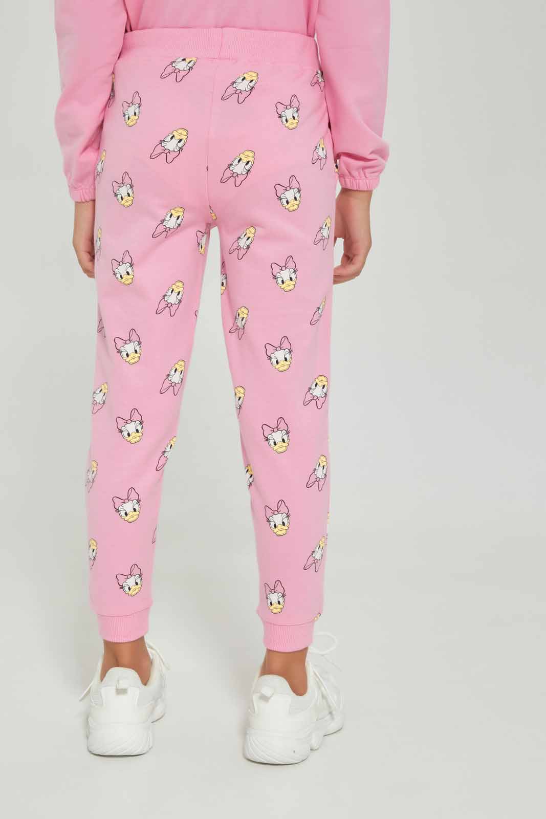 Redtag-Girls-Pink-Daisy-Jogger-Category:Joggers,-Colour:Apricot,-Deals:New-In,-Dept:Girls,-Filter:Girls-(2-to-8-Yrs),-GIR-Joggers,-New-In-GIR-APL,-Non-Sale,-S23A,-Section:Girls-(0-to-14Yrs),-TBL-Girls-2 to 8 Years