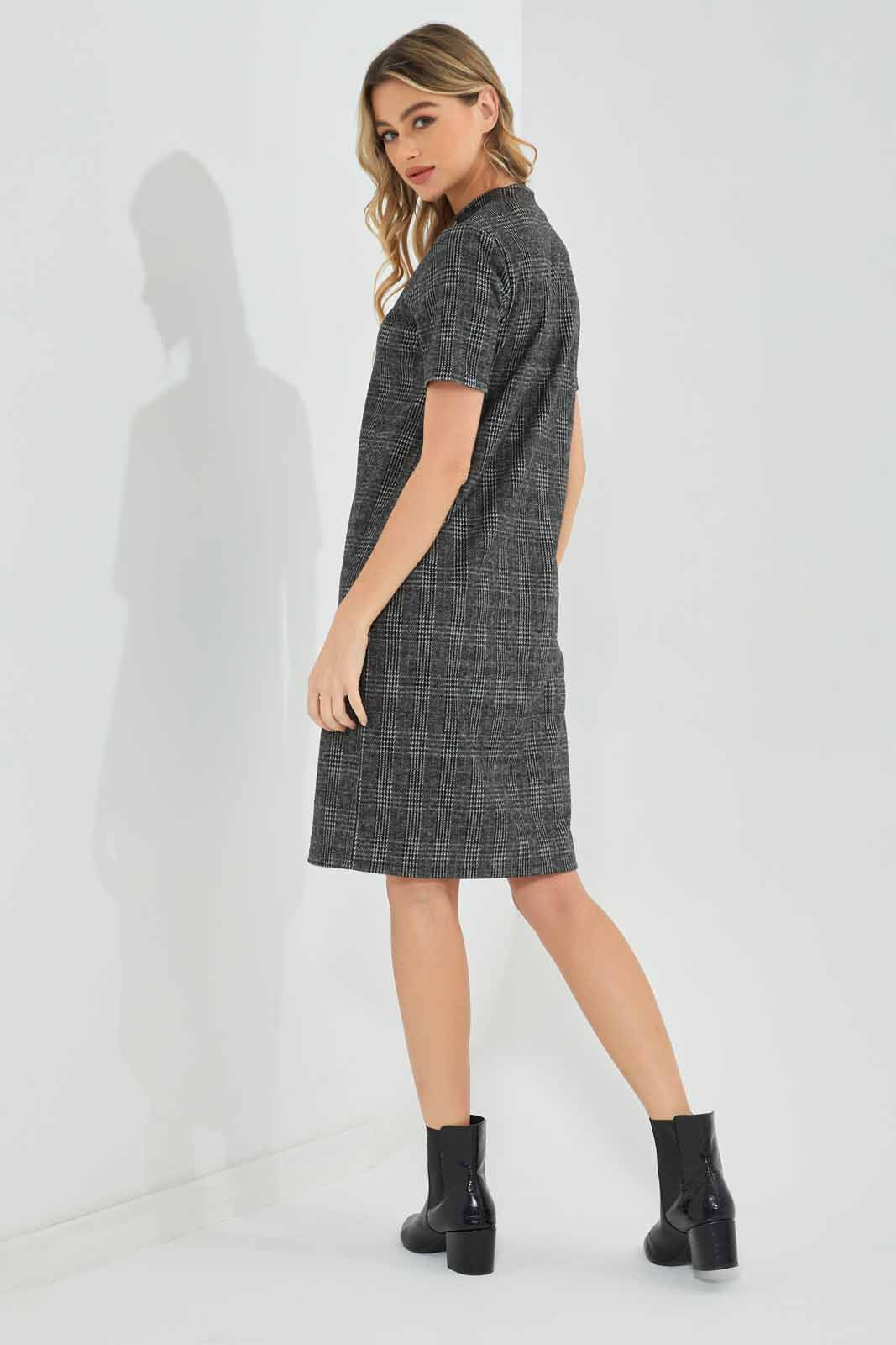 Redtag-Women-High-Neck-Knee-Langth-Dress-Category:Dresses,-Colour:Assorted,-Deals:New-In,-Dept:Ladieswear,-Filter:Women's-Clothing,-New-In-Women-APL,-Non-Sale,-Section:Women,-W22B,-Women-Dresses-Women's-
