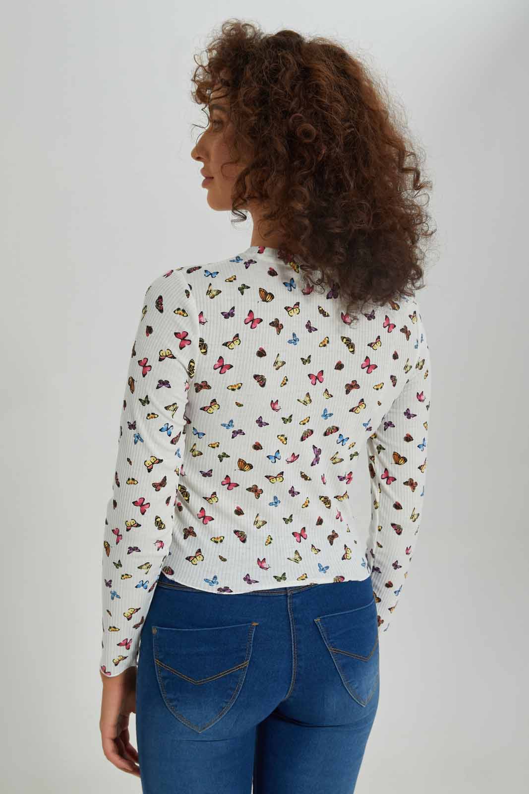 Redtag-Women-Striped-Long-Sleeves-Crew-Neck-Tshirt-Category:T-Shirts,-Colour:Assorted,-Deals:New-In,-Dept:Ladieswear,-Filter:Women's-Clothing,-New-In-Women-APL,-Non-Sale,-S23A,-Section:Women,-TBL,-Women-T-Shirts-Women's-